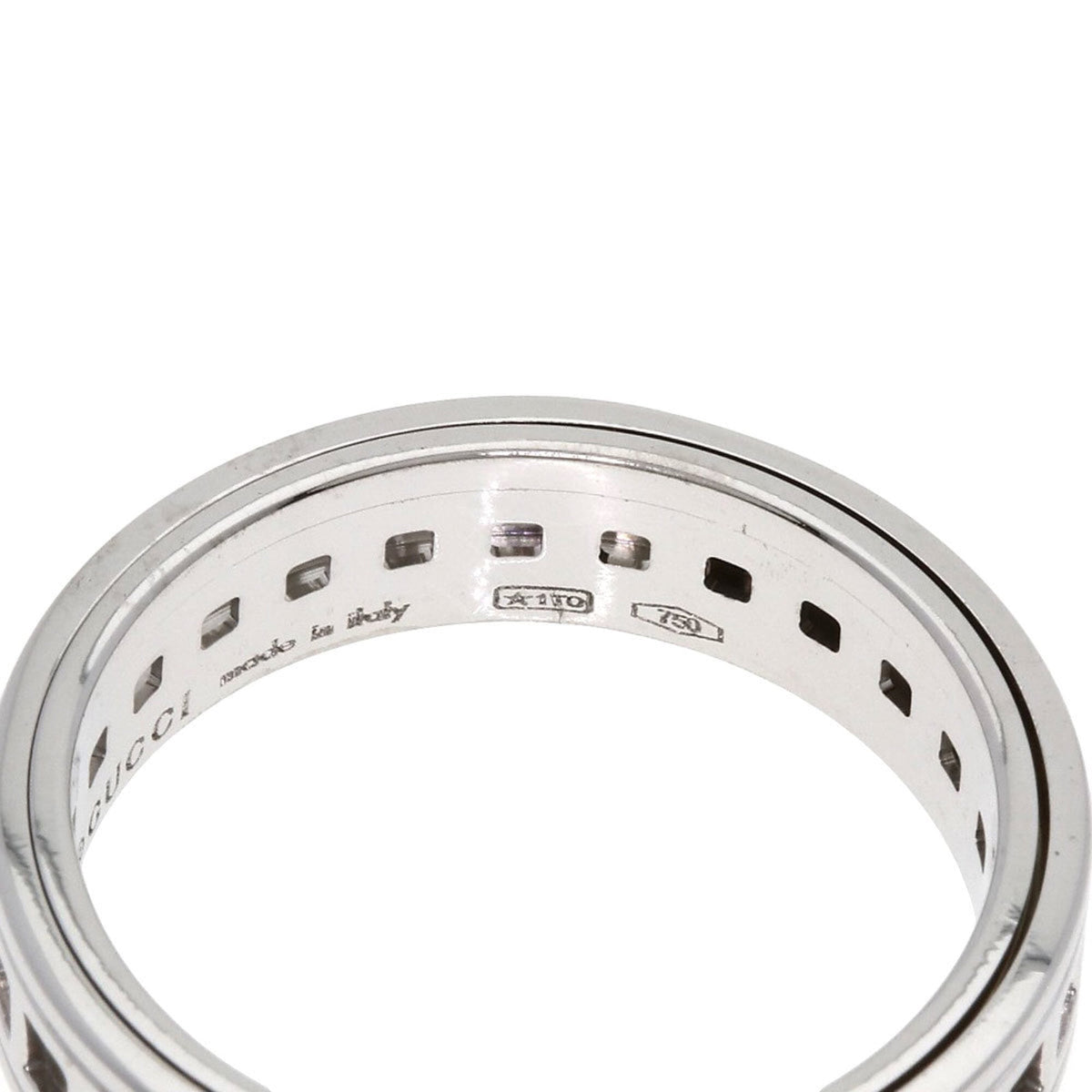 Gucci White Gold (18K) Band Ring (Pre-Owned)