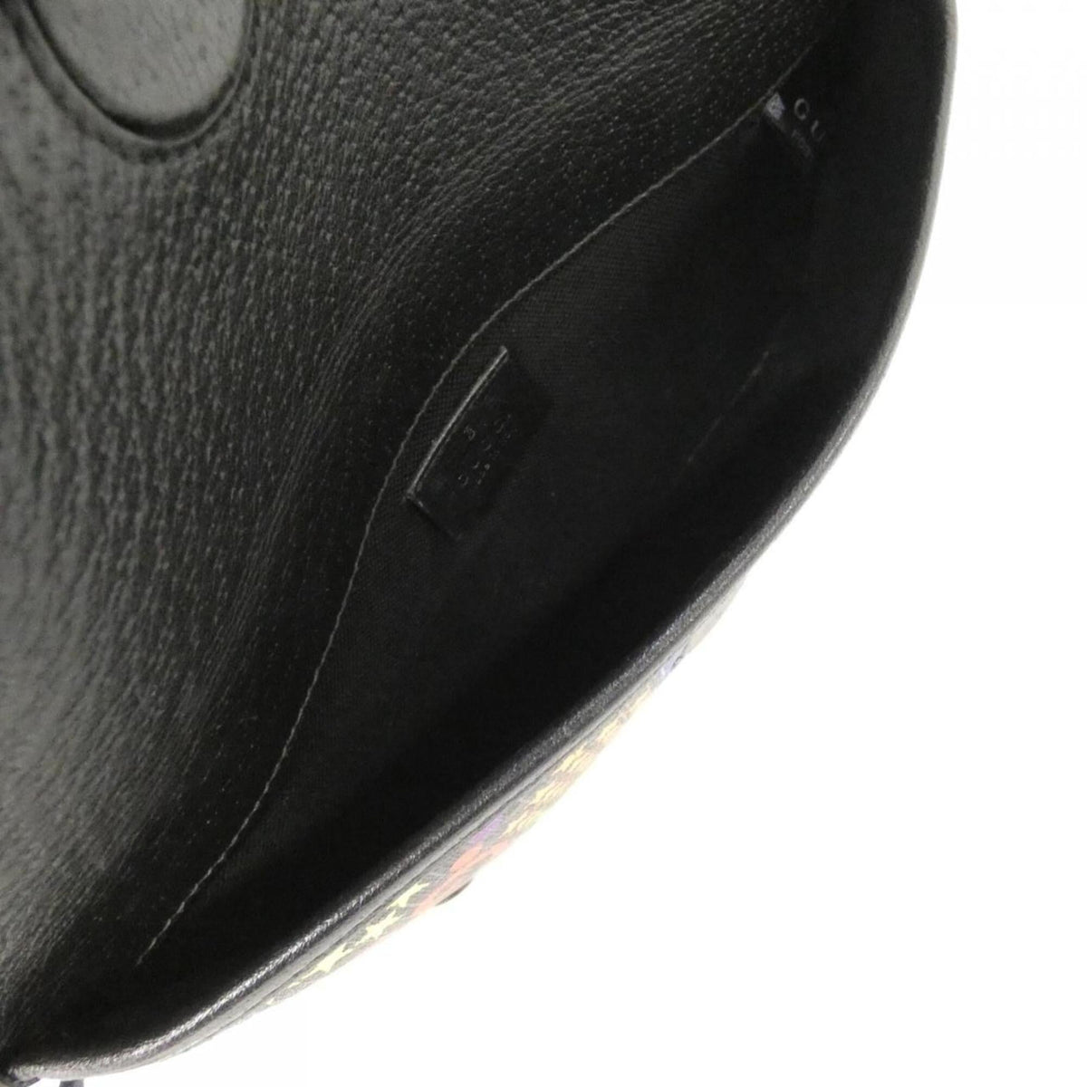 Gucci Black Multi-Color Canvas Fanny Pack (Pre-Owned)