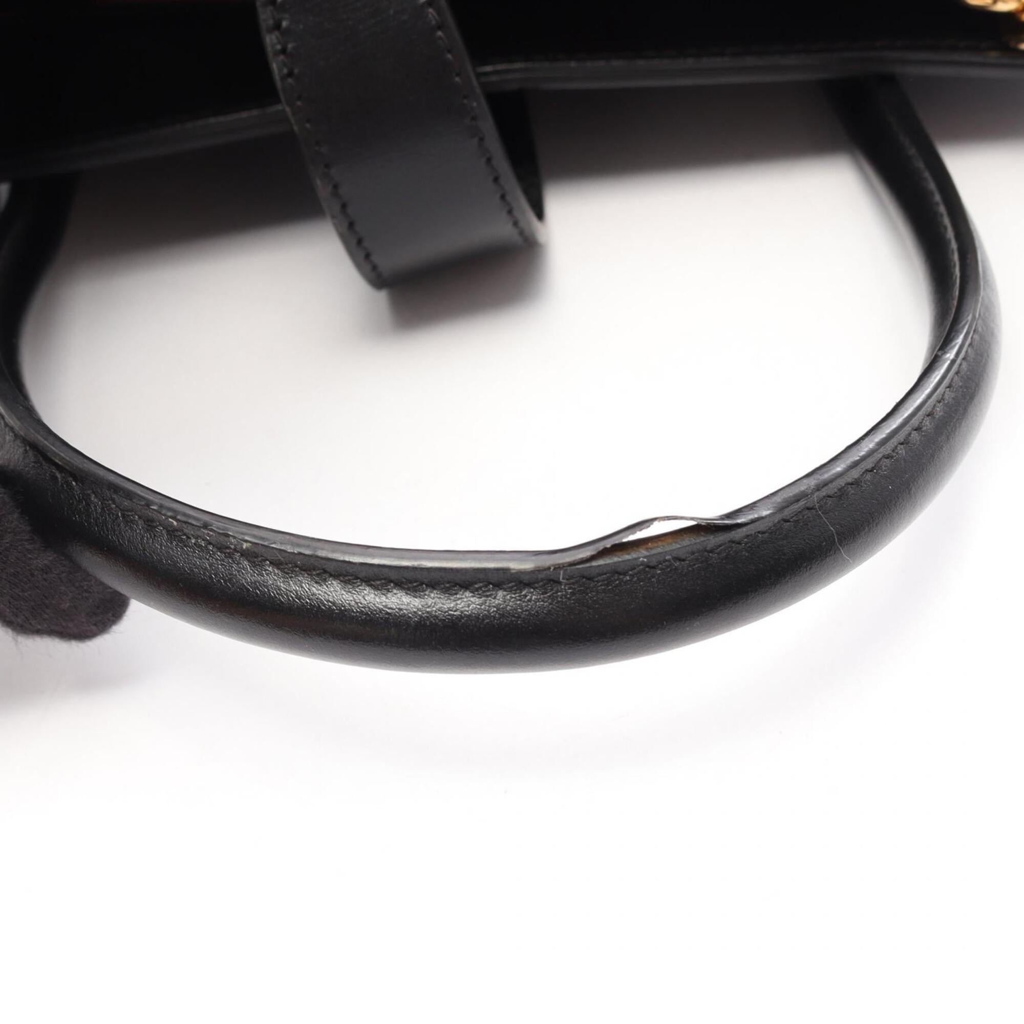 Gucci Black Leather Handbag (Pre-Owned)