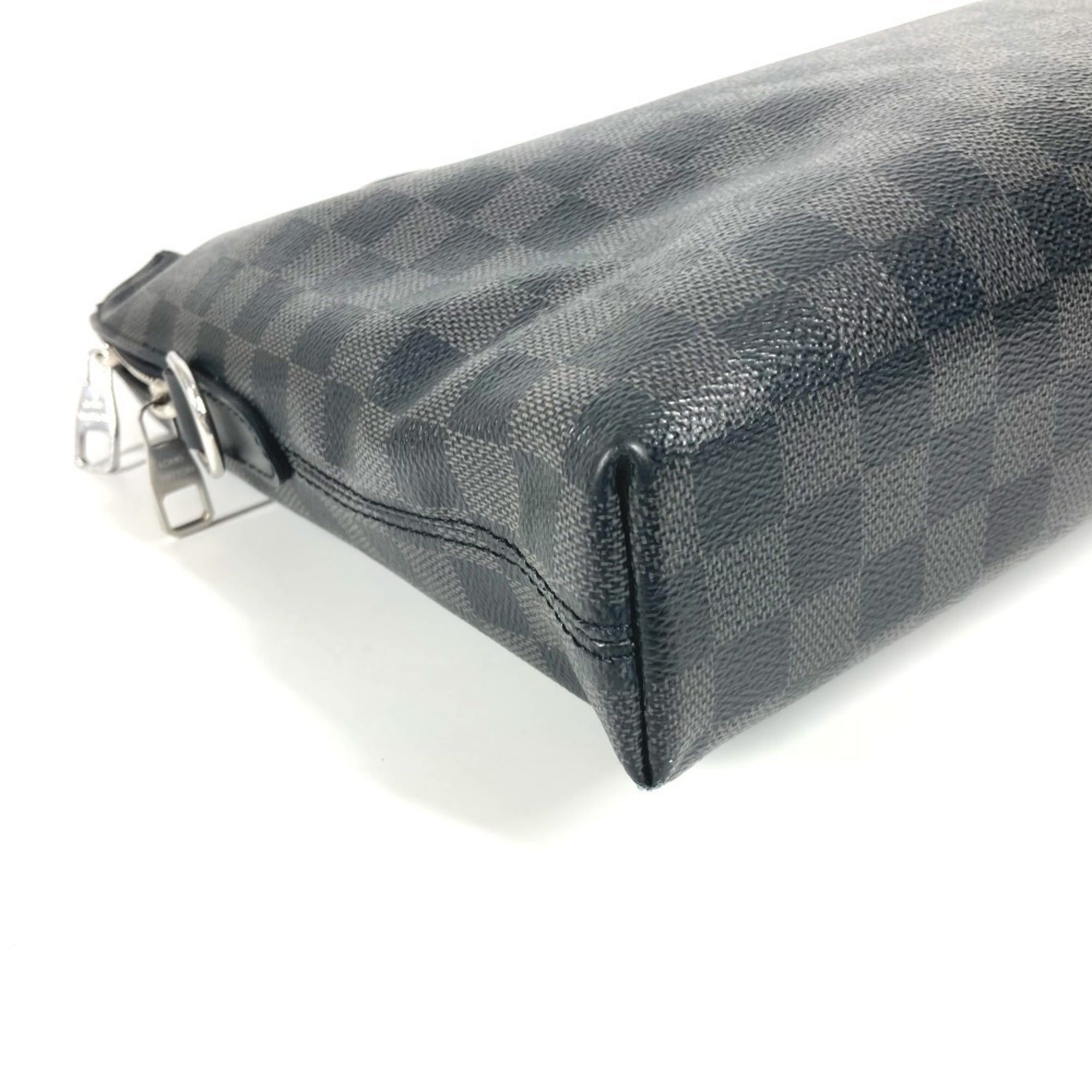 Louis Vuitton Black Damier Graphite Briefcase Shoulder Bag (Pre-Owned)