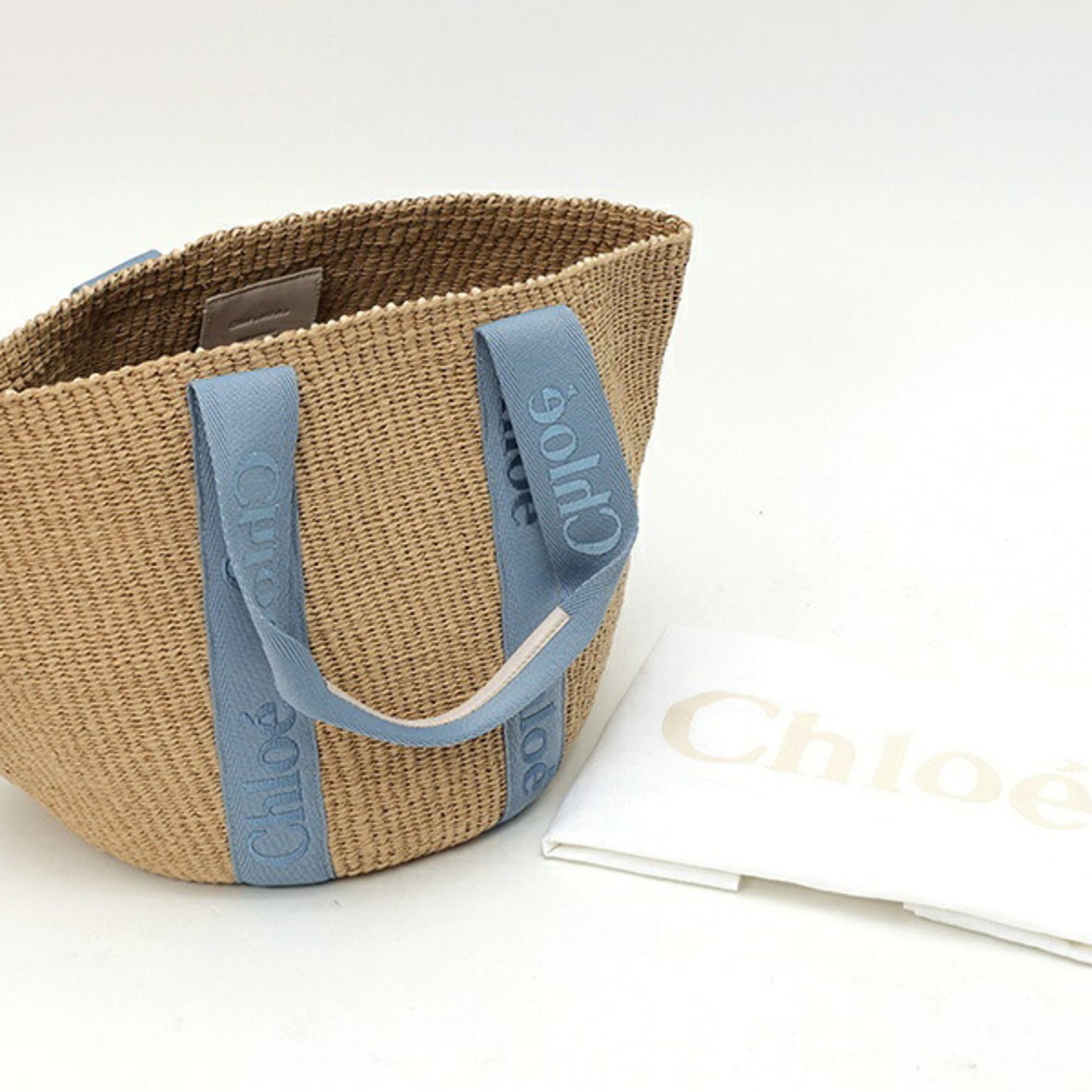 Chloé Beige Blue Basket (Pre-Owned)