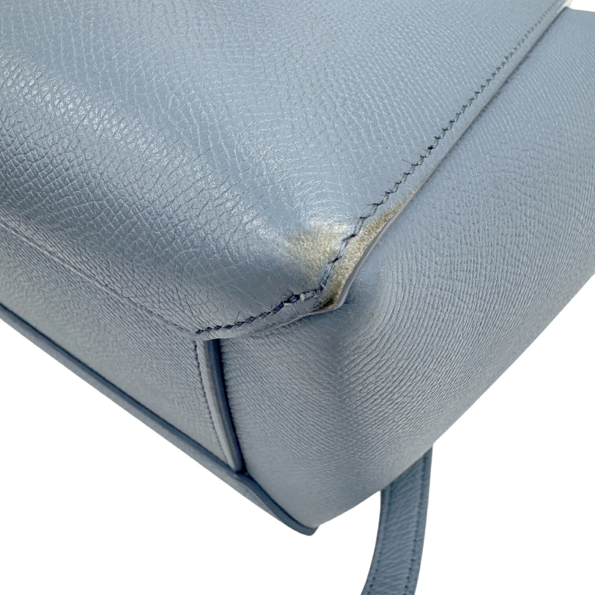 Celine Blue Leather Handbag Shoulder Bag (Pre-Owned)
