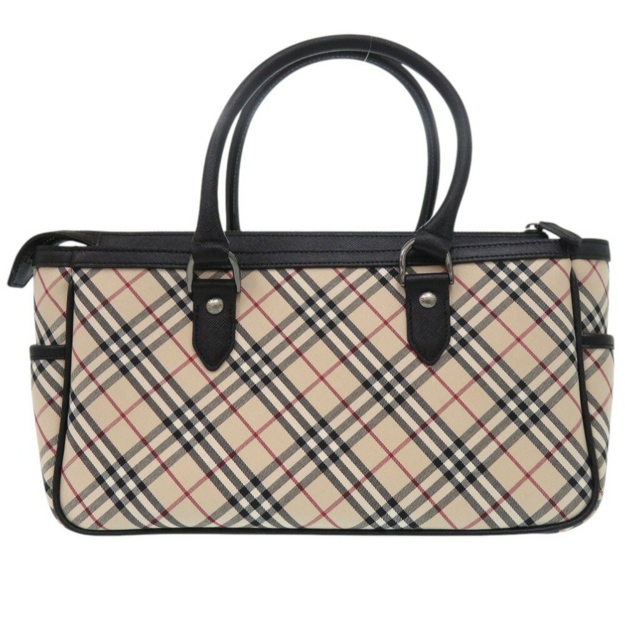 Burberry Multi-Color Leather Cotton Handbag (Pre-Owned)