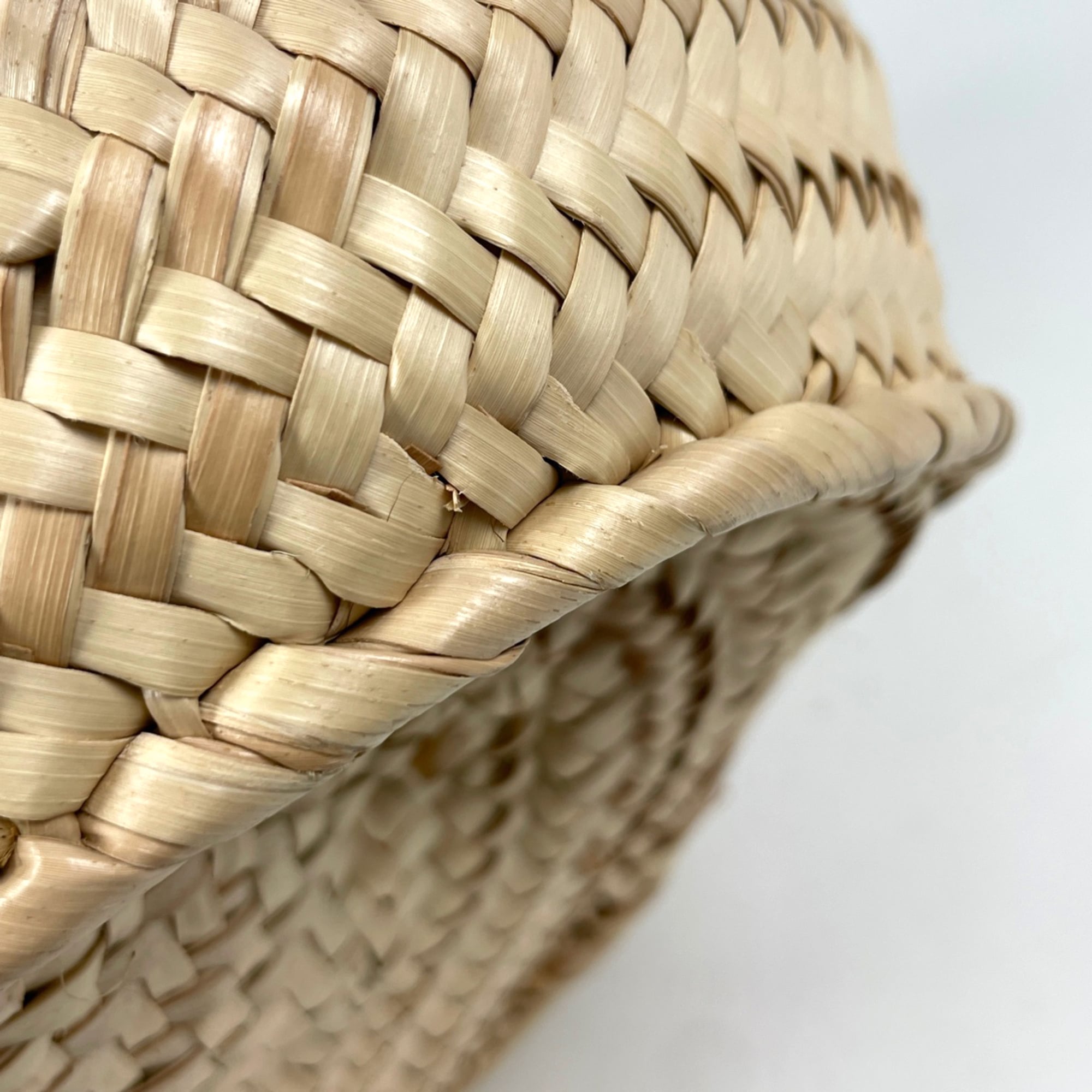 Loewe Brown Raffia Leather Basket Tote Bag (Pre-Owned)