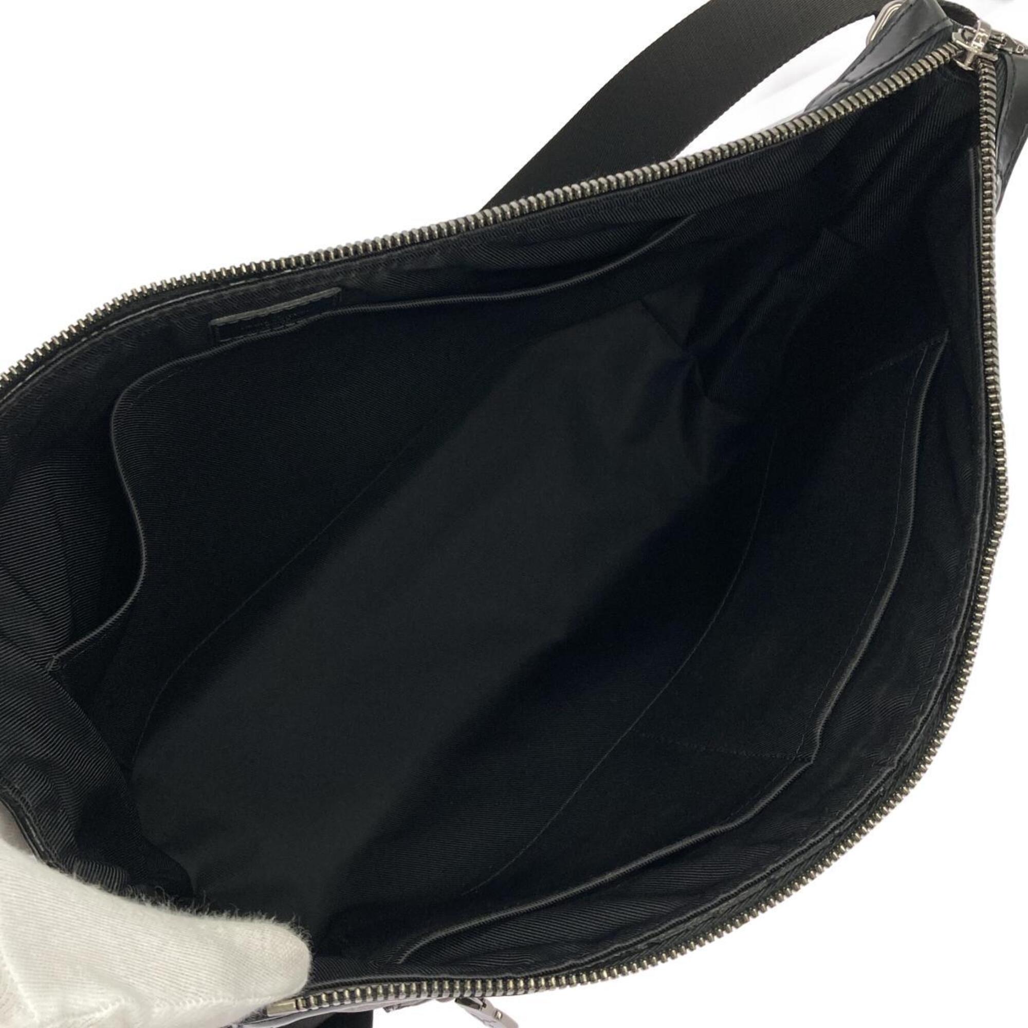 Louis Vuitton Black Coated Canvas Shoulder Bag (Pre-Owned)