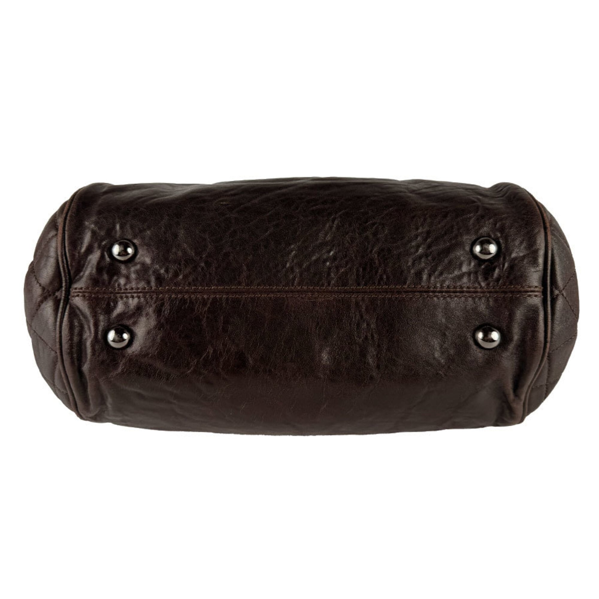 Chanel Brown Leather Handbag (Pre-Owned)