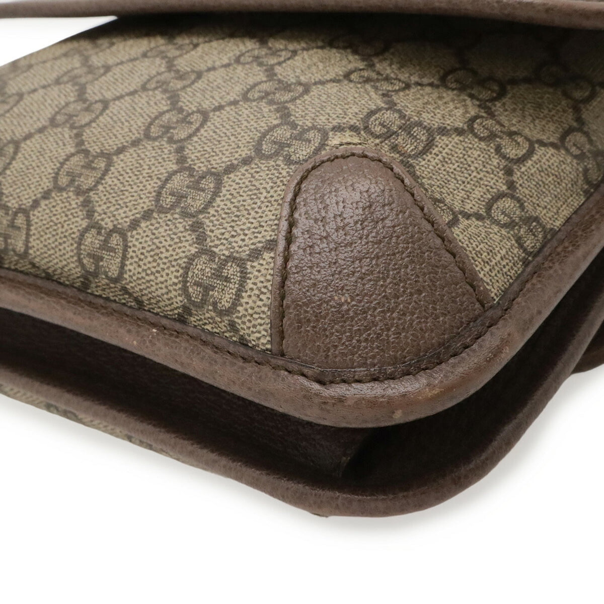 Gucci Beige Brown Green Red Color Yellow Gg Supreme Handbag Shoulder Bag (Pre-Owned)