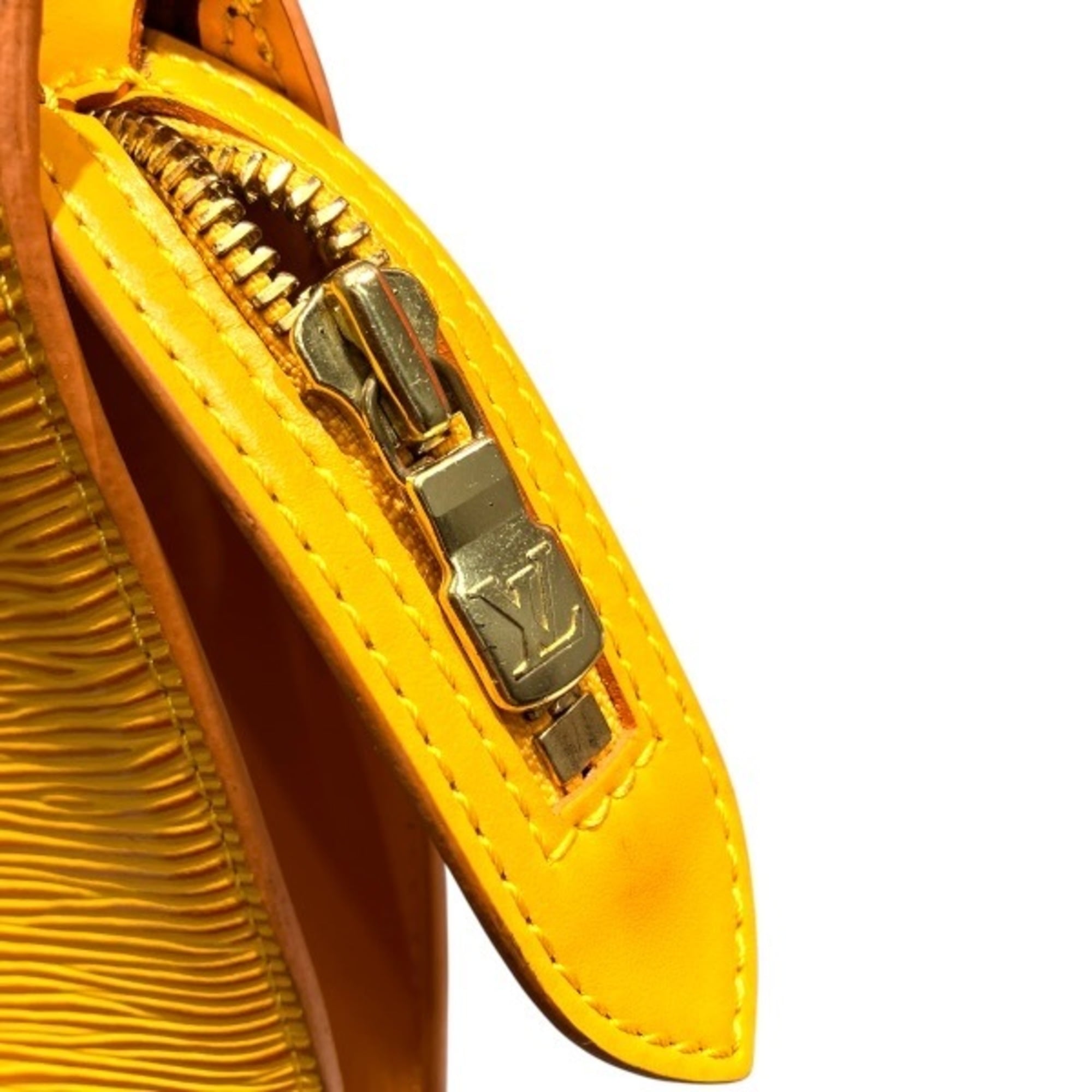 Louis Vuitton Yellow Leather Handbag (Pre-Owned)