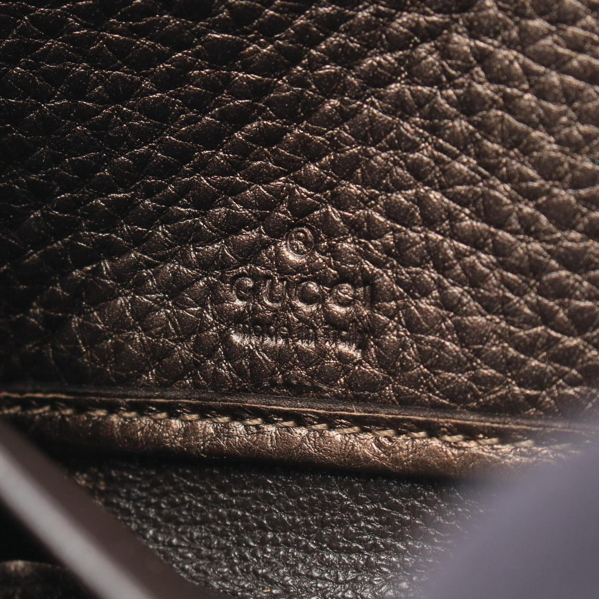 Gucci Beige Brown Canvas Leather Long Wallet (Bi-Fold) (Pre-Owned)