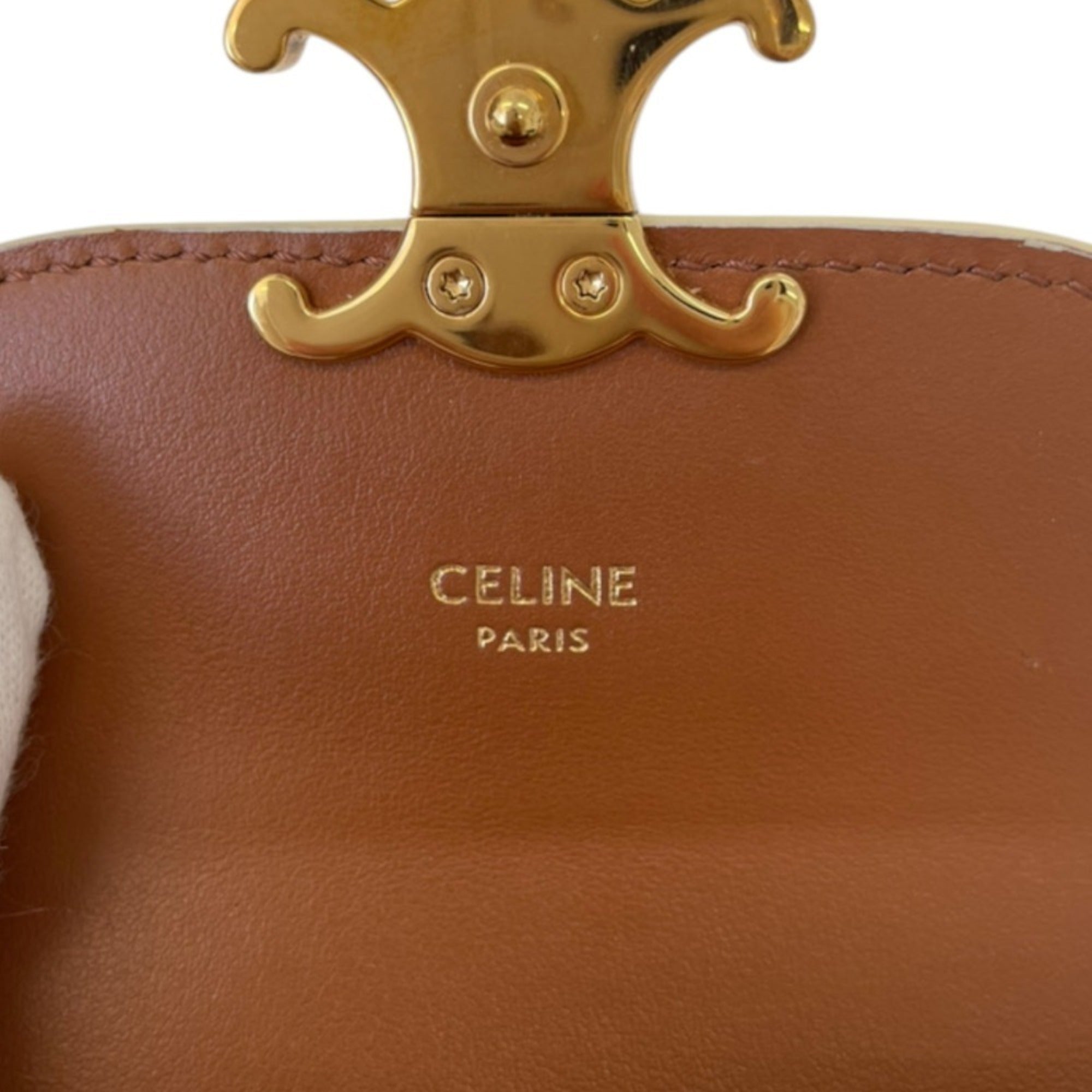 Celine Black White Wallet (Tri-Fold) (Pre-Owned)