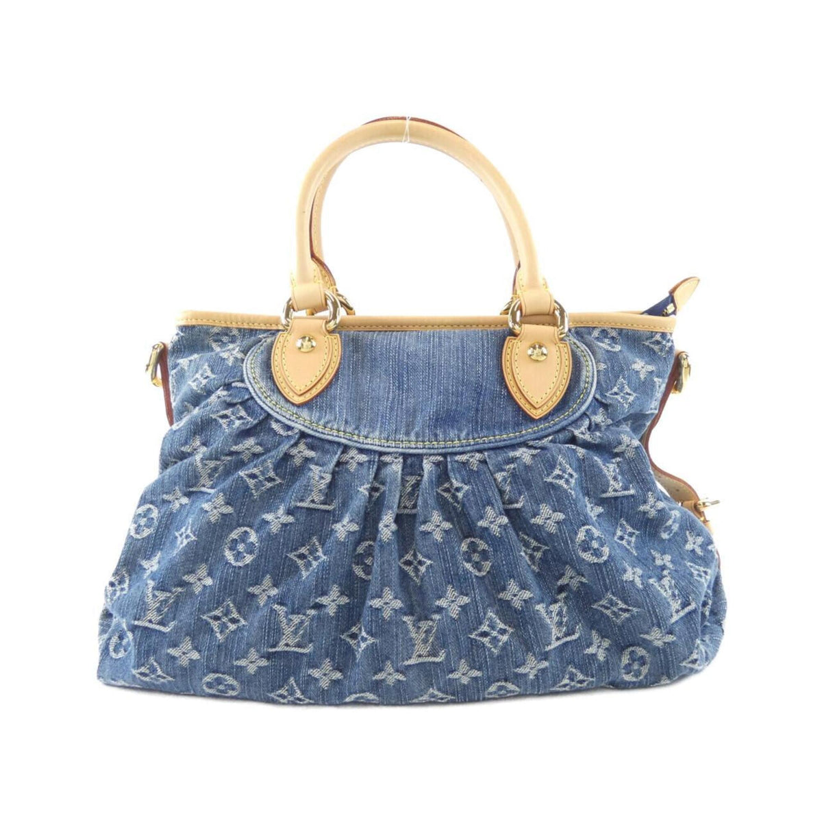 Louis Vuitton Monogram Denim Blue Monogram Denim Handbag (Pre-Owned)