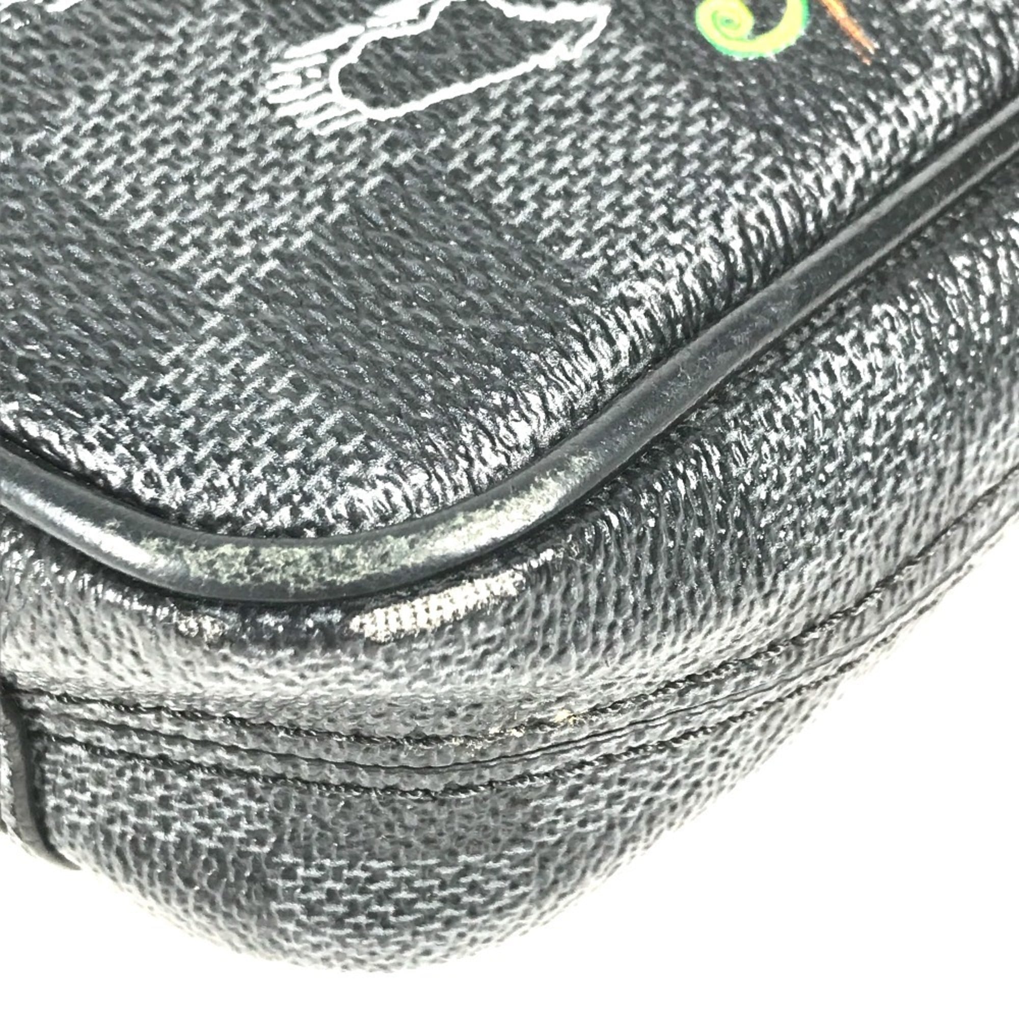 Louis Vuitton Black Damier Graphite Pochette Shoulder Bag (Pre-Owned)