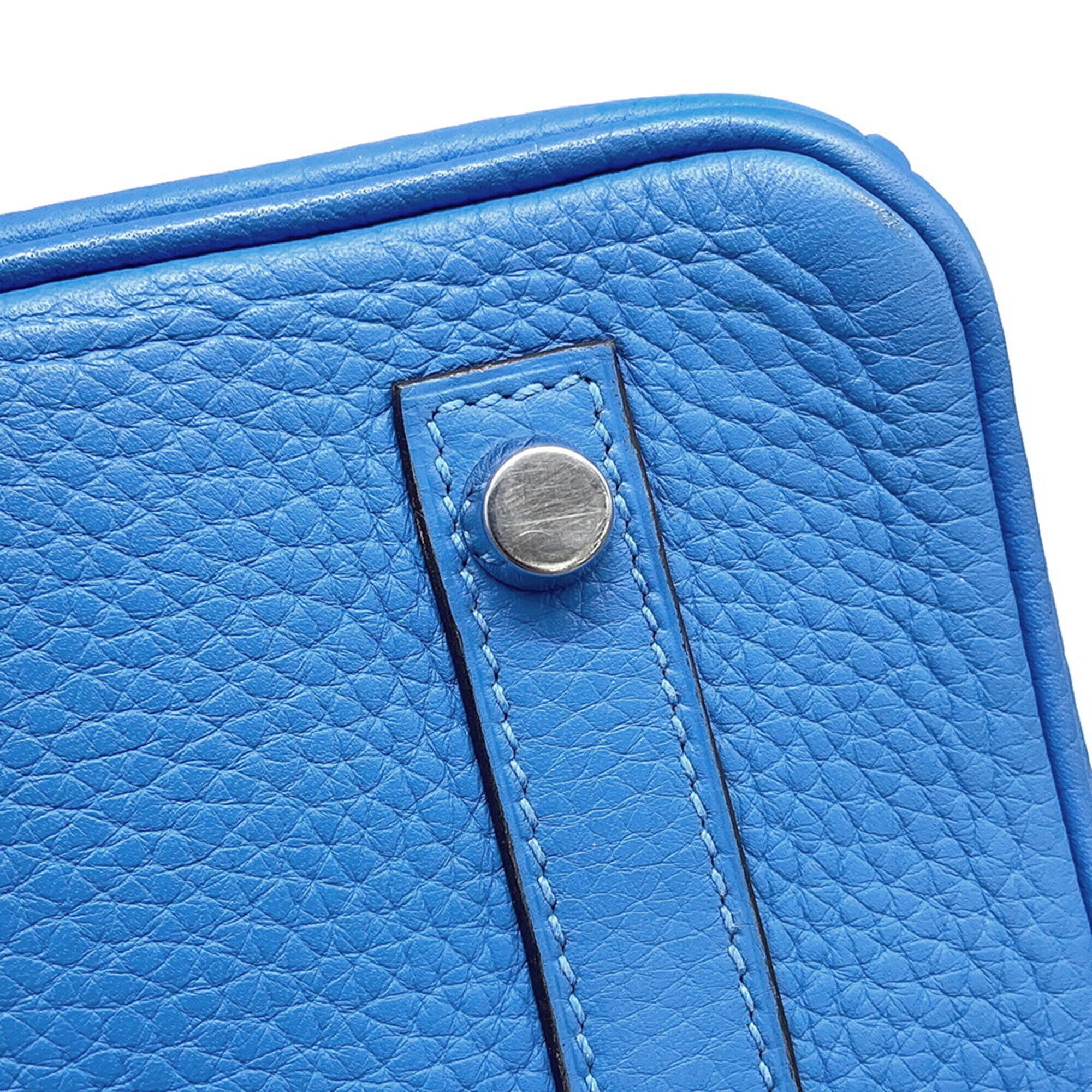Hermes Birkin Blue Paradise Taurillon Clemence Leather Handbag (Pre-Owned)
