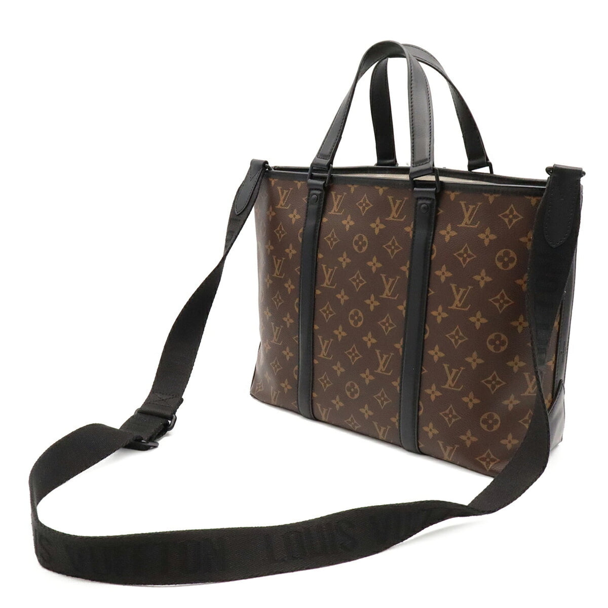 Louis Vuitton Brown Monogram Macassar Monogram Pouch Shoulder Bag Tote Bag (Pre-Owned)