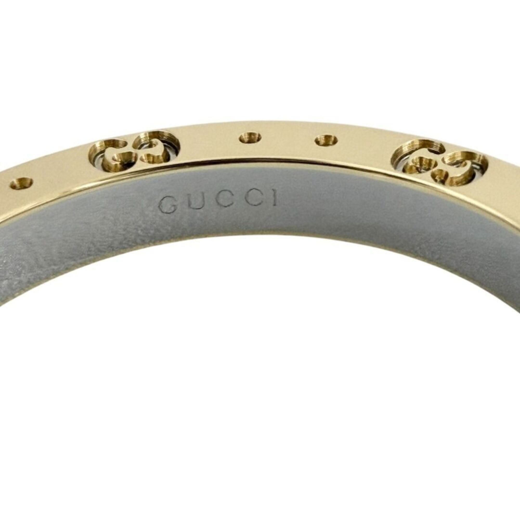 Gucci Yellow Gold Yellow Gold (18K) Stainless Steel Band Ring (Pre-Owned)