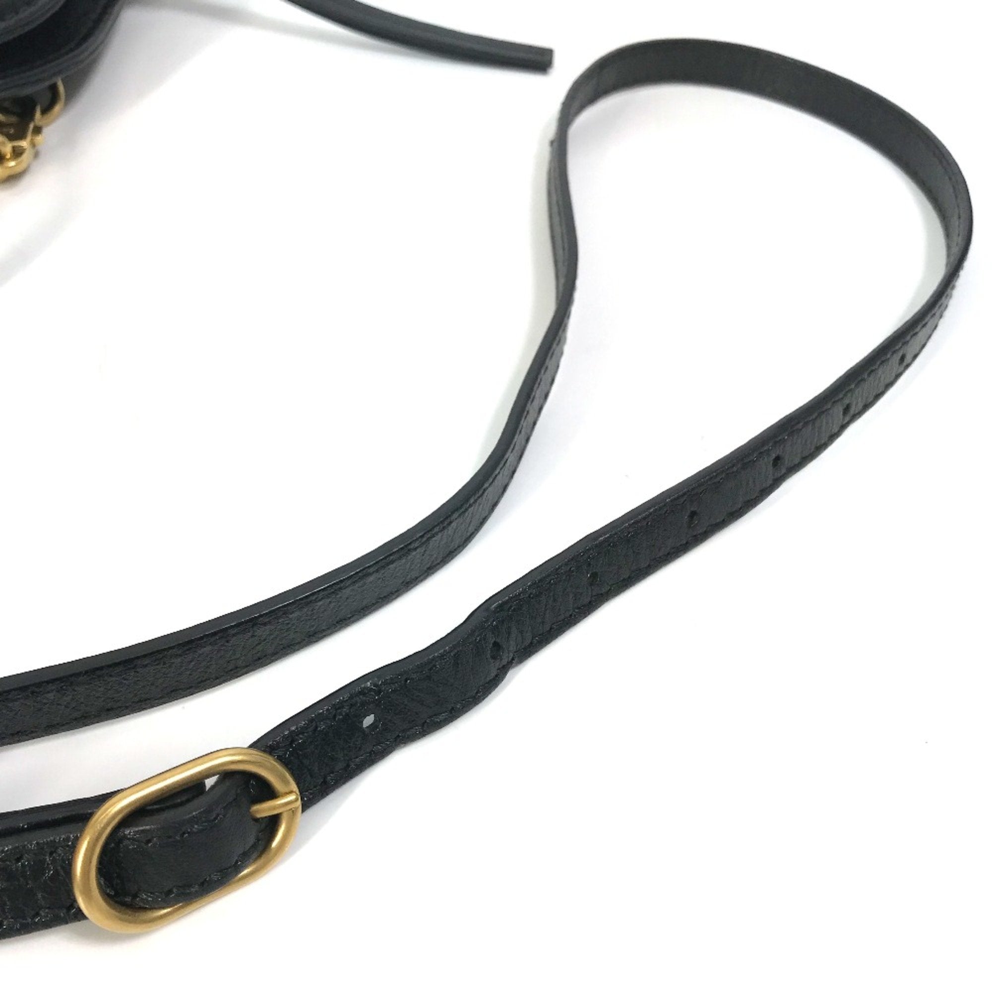 Gucci Black Leather Shoulder Bag (Pre-Owned)