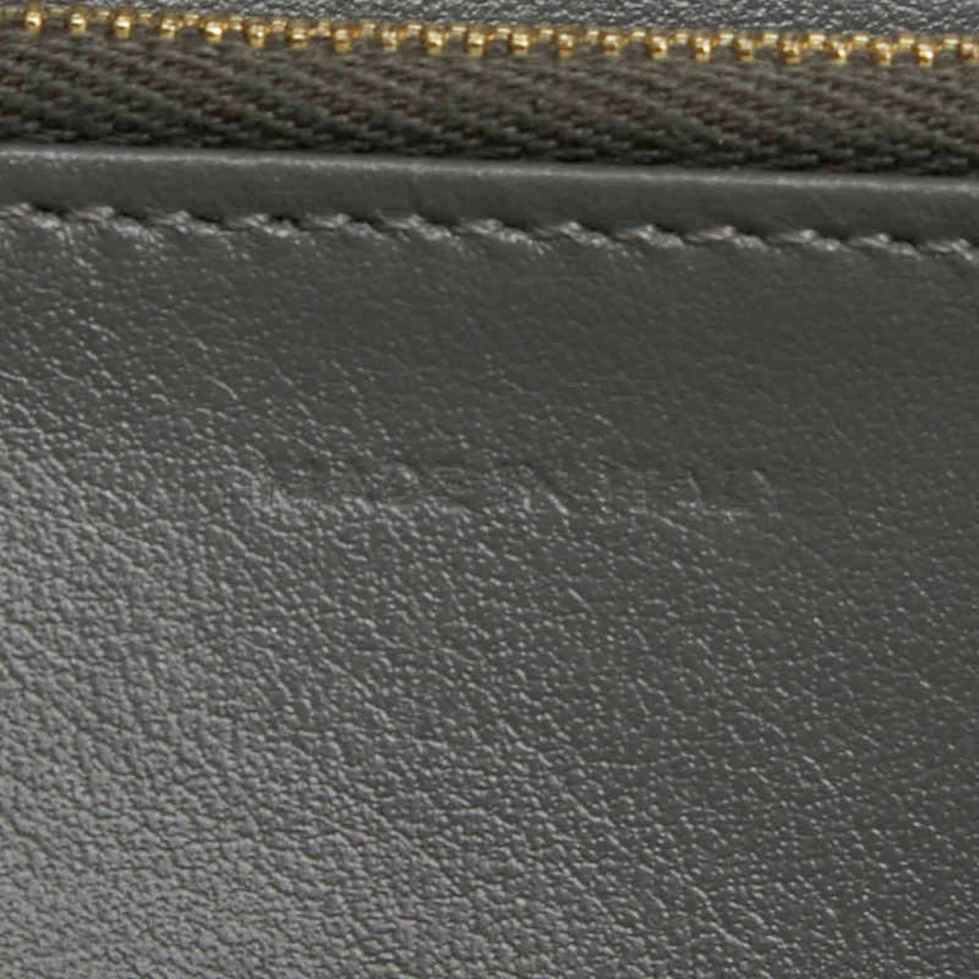Celine Gray Leather Long Wallet (Bi-Fold) (Pre-Owned)