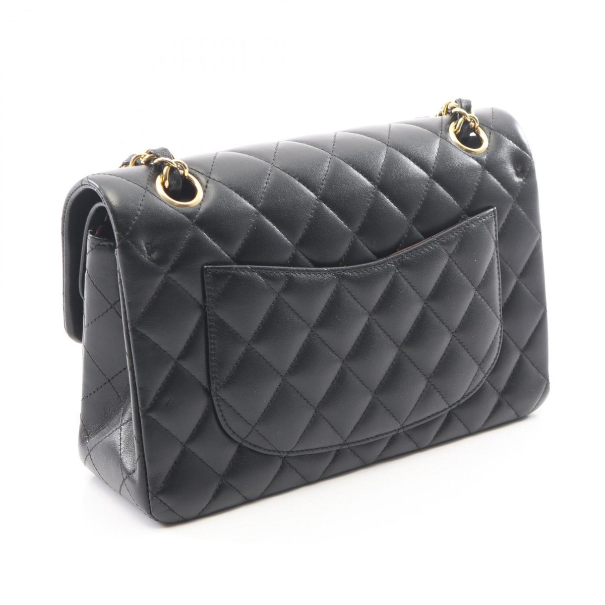 Chanel Black Leather Handbag Shoulder Bag (Pre-Owned)