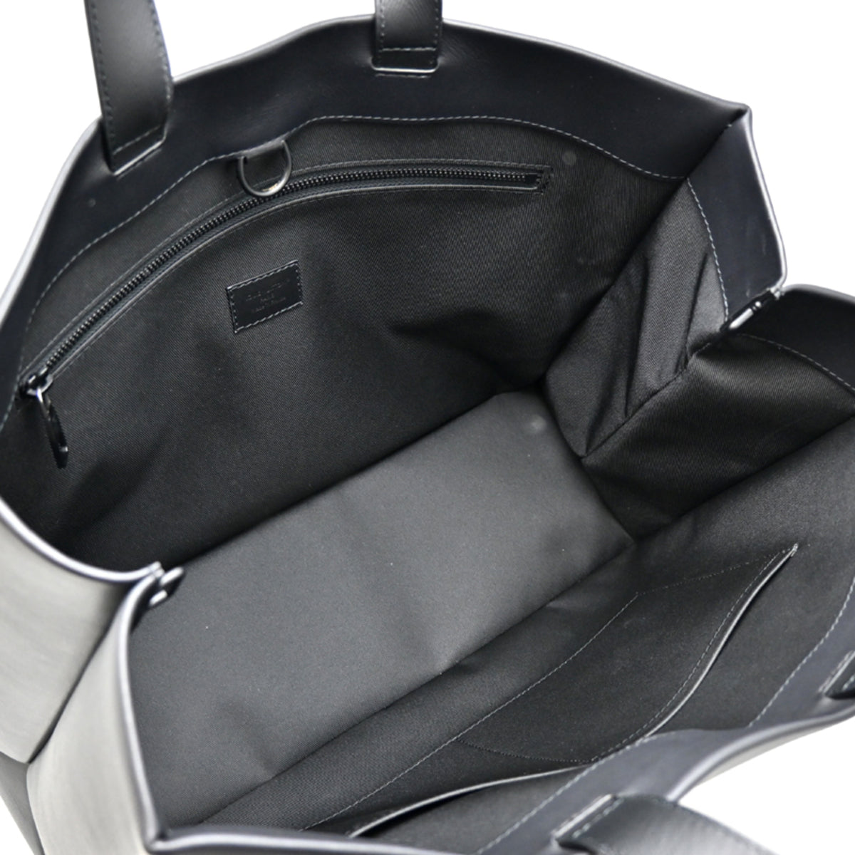 Louis Vuitton Black Leather Tote Bag (Pre-Owned)