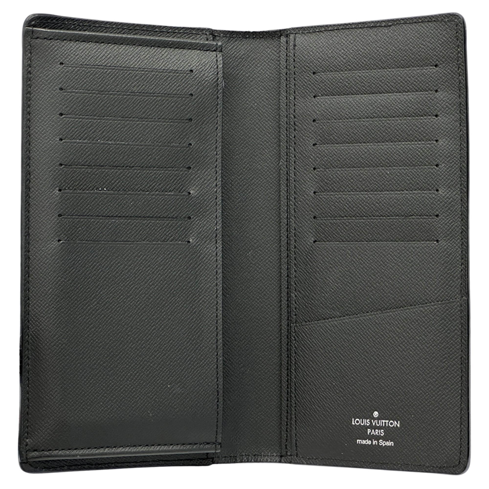 Louis Vuitton Black Noir Epi Leather Long Wallet (Bi-Fold) (Pre-Owned)