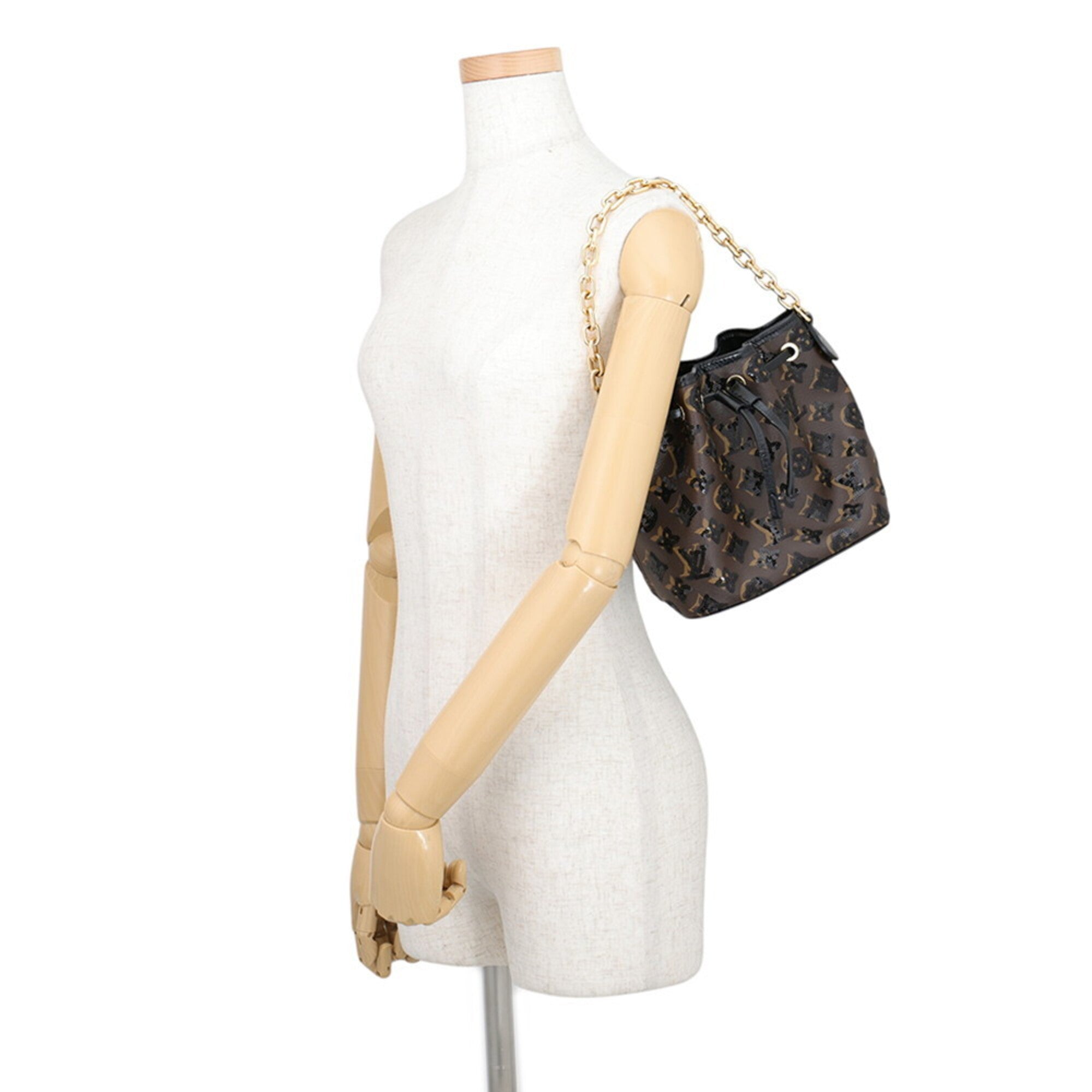 Louis Vuitton Black Brown Monogram Noir Monogram Handbag Shoulder Bag (Pre-Owned)