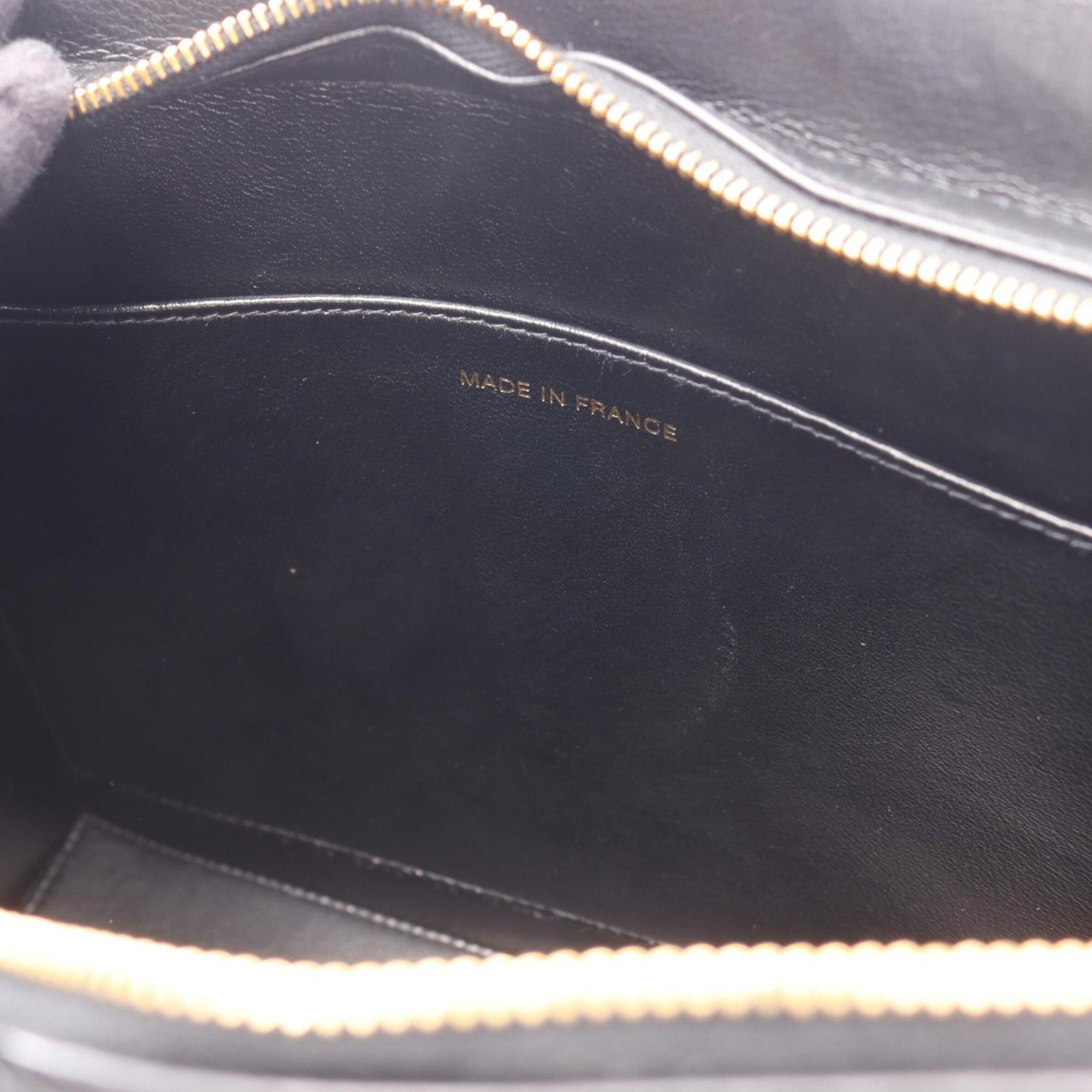 Chanel Black Leather Handbag (Pre-Owned)