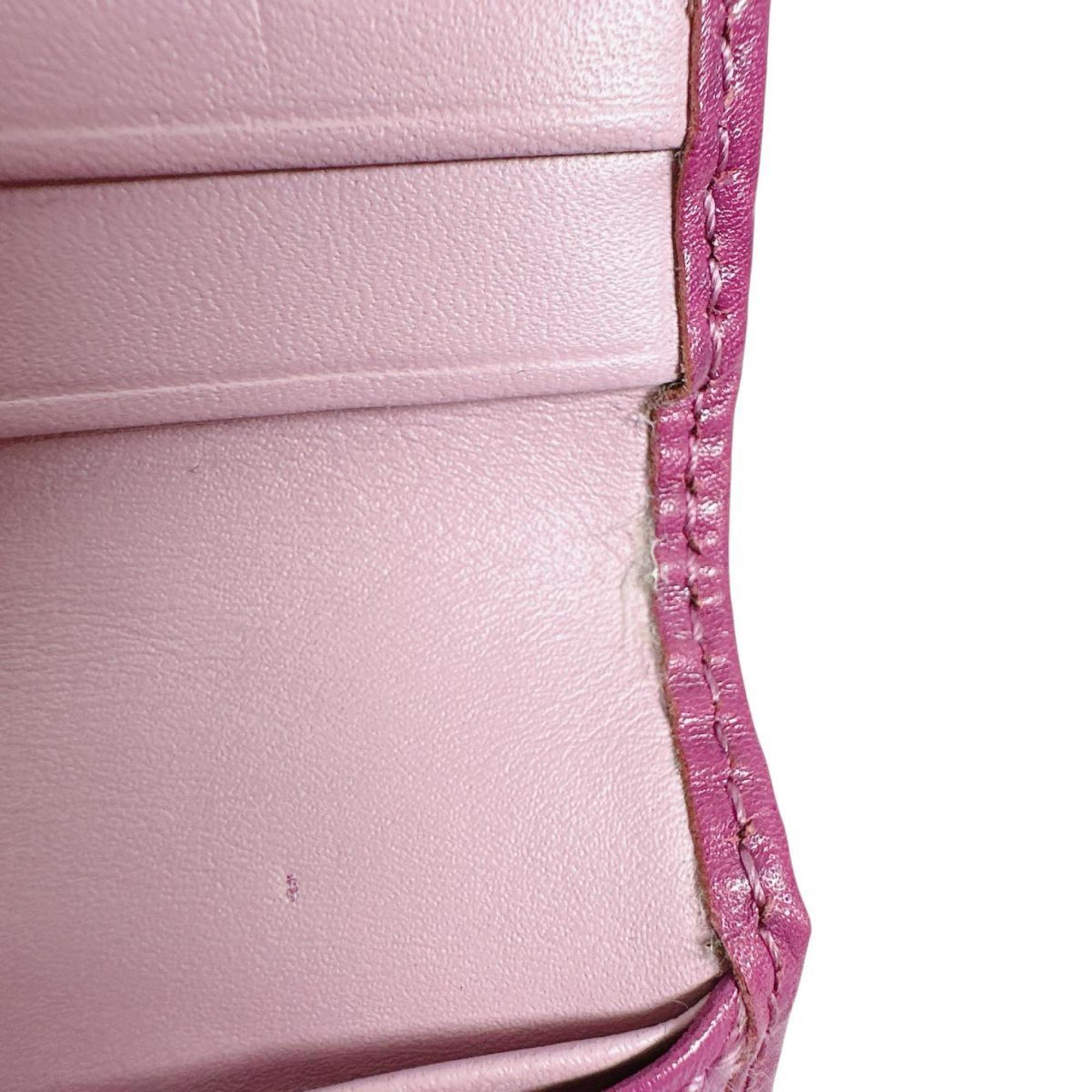 Coach Brown Purple Signature Line Long Wallet (Bi-Fold) (Pre-Owned)