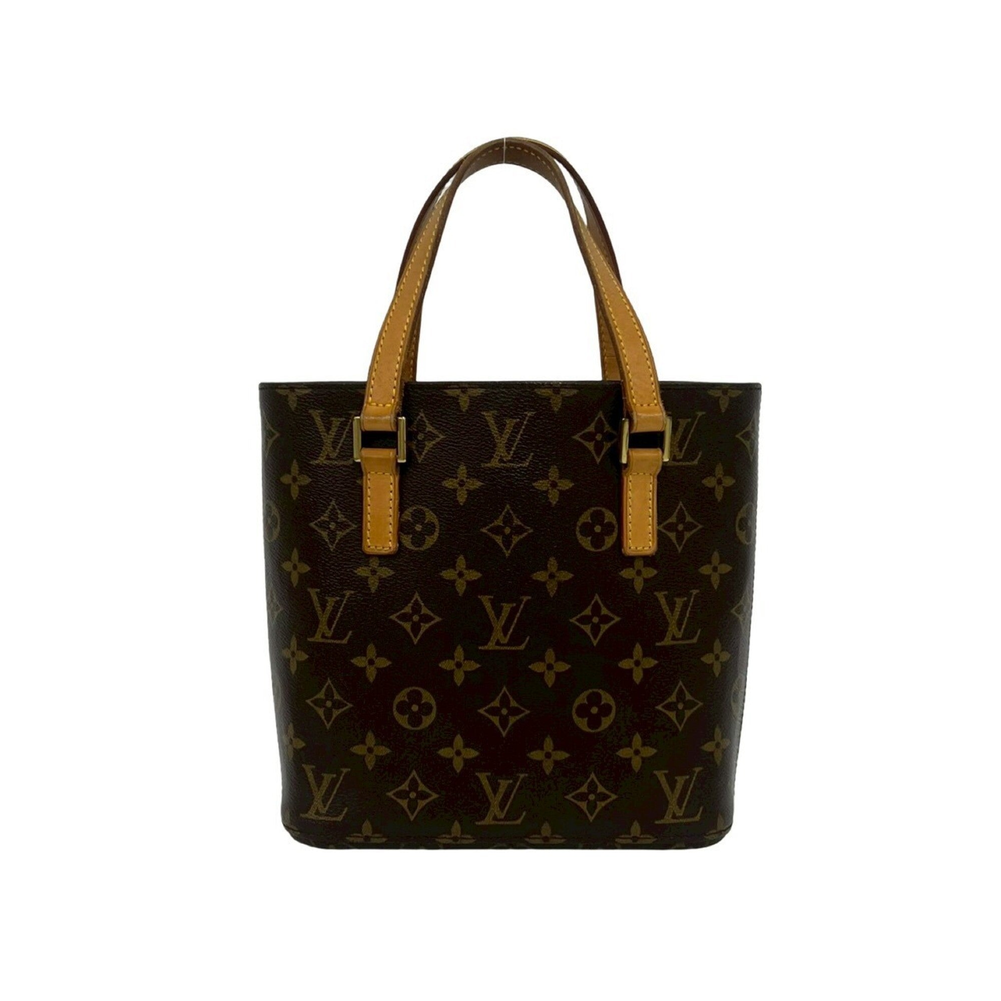 Louis Vuitton Brown Pvc Leather Handbag Tote Bag (Pre-Owned)