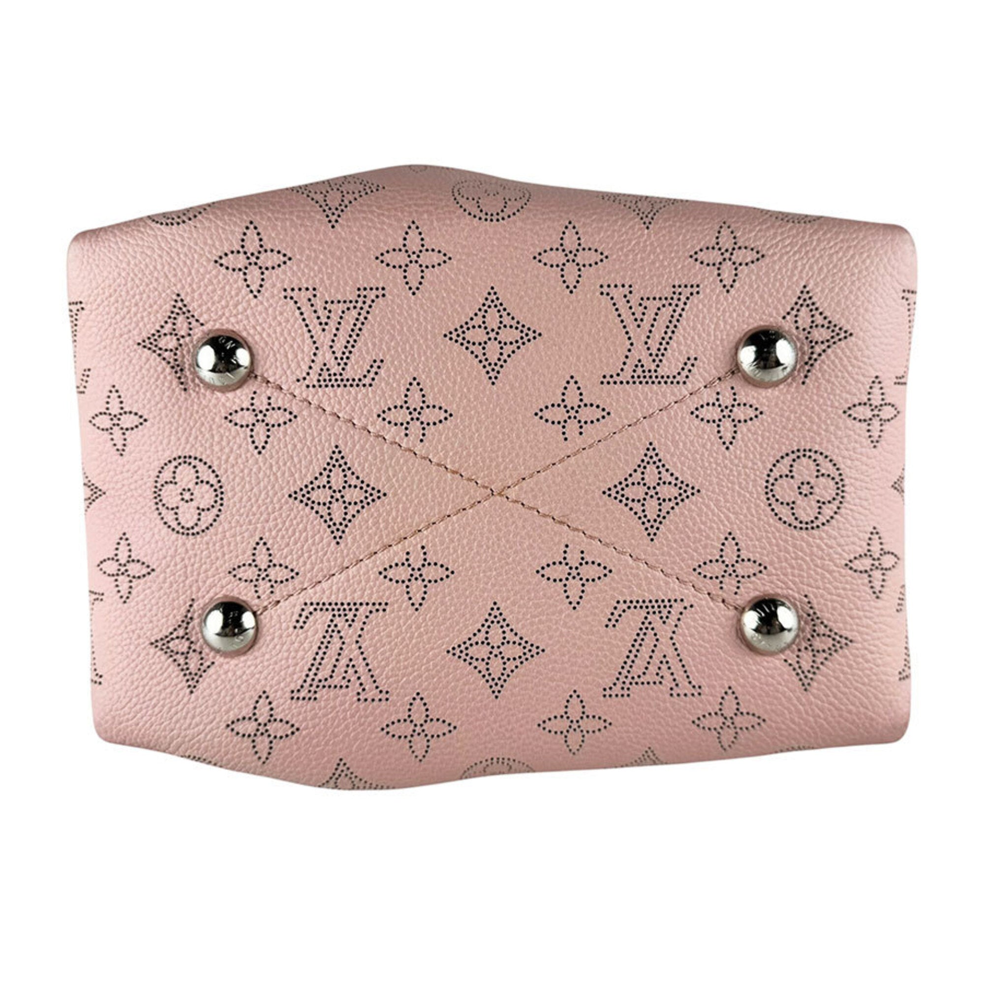 Louis Vuitton Pink White Mahina Leather Handbag Shoulder Bag (Pre-Owned)
