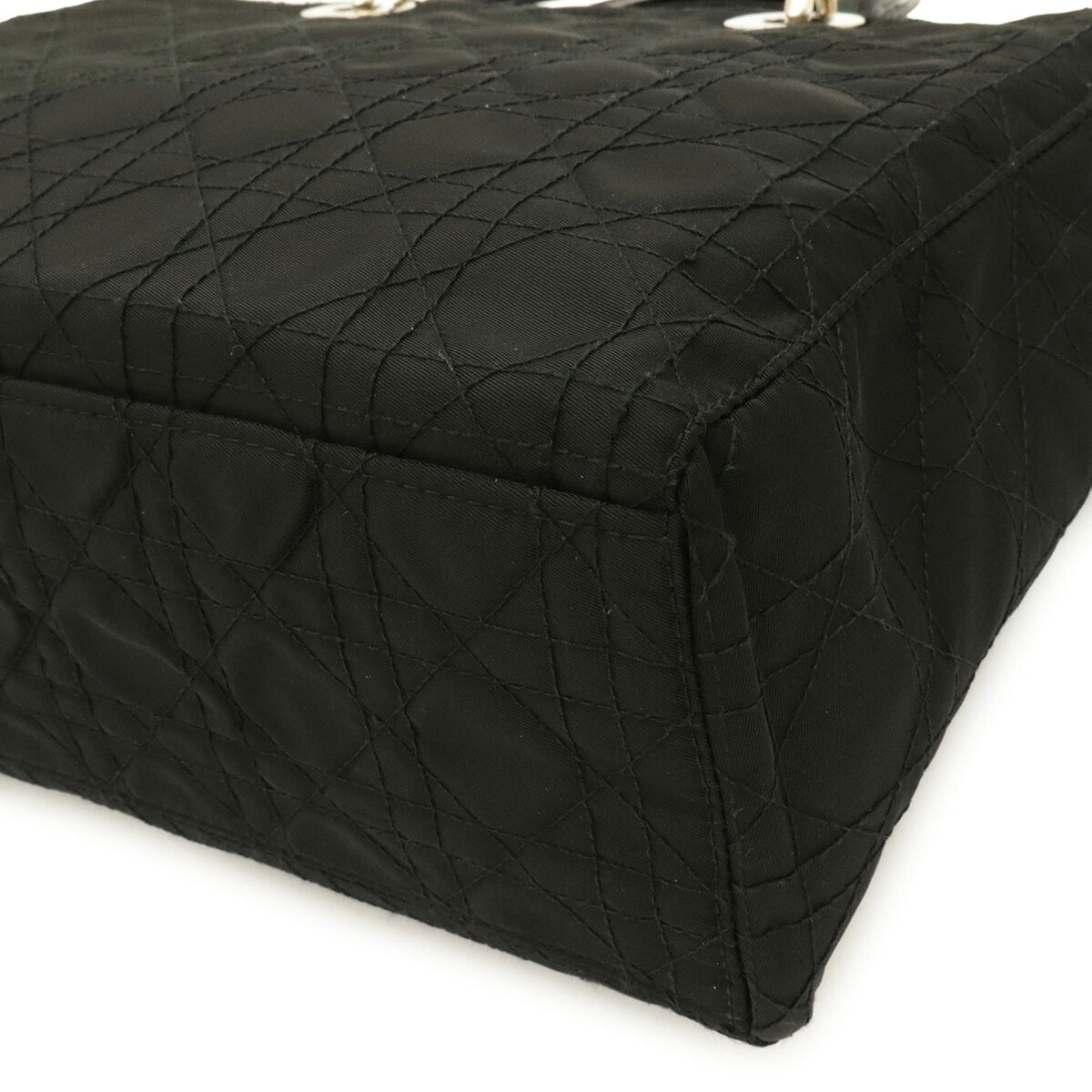 Christian Dior Black Nylon Handbag Tote Bag (Pre-Owned)