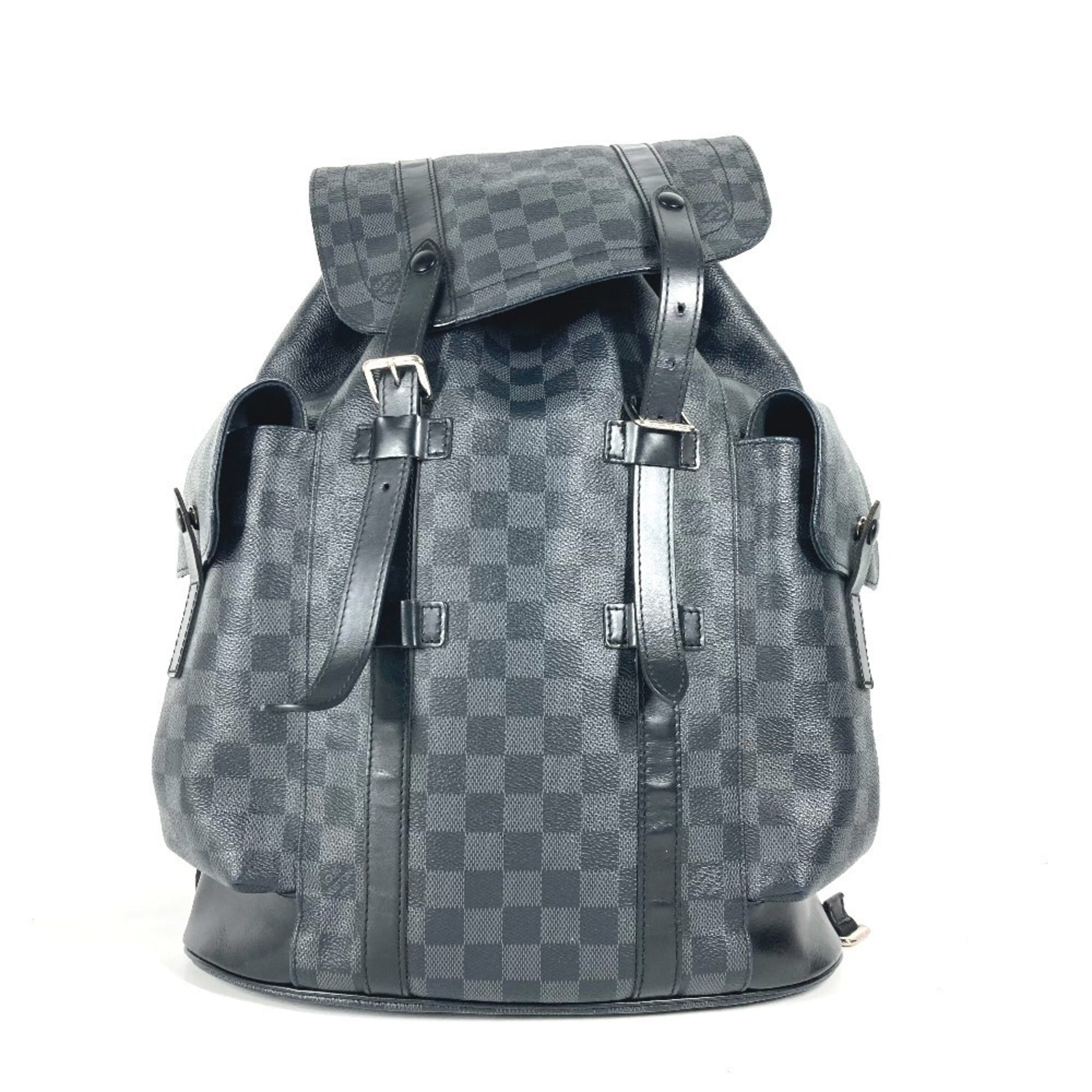 Louis Vuitton Black Damier Graphite Backpack (Pre-Owned)