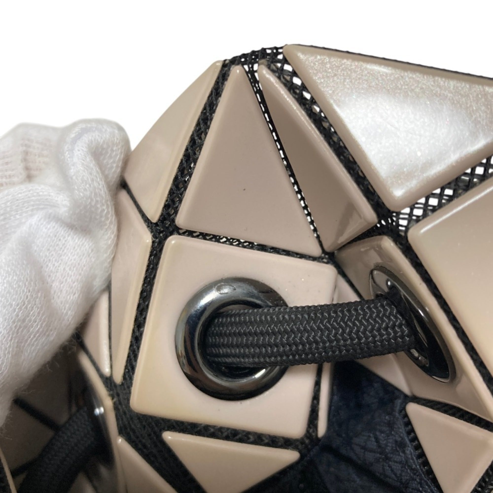 Bao Bao Issey Miyake Beige Shoulder Bag (Pre-Owned)