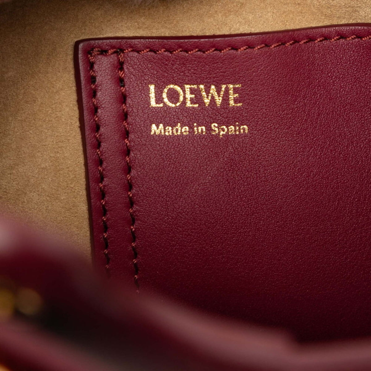 Loewe Purple Leather Handbag Shoulder Bag (Pre-Owned)