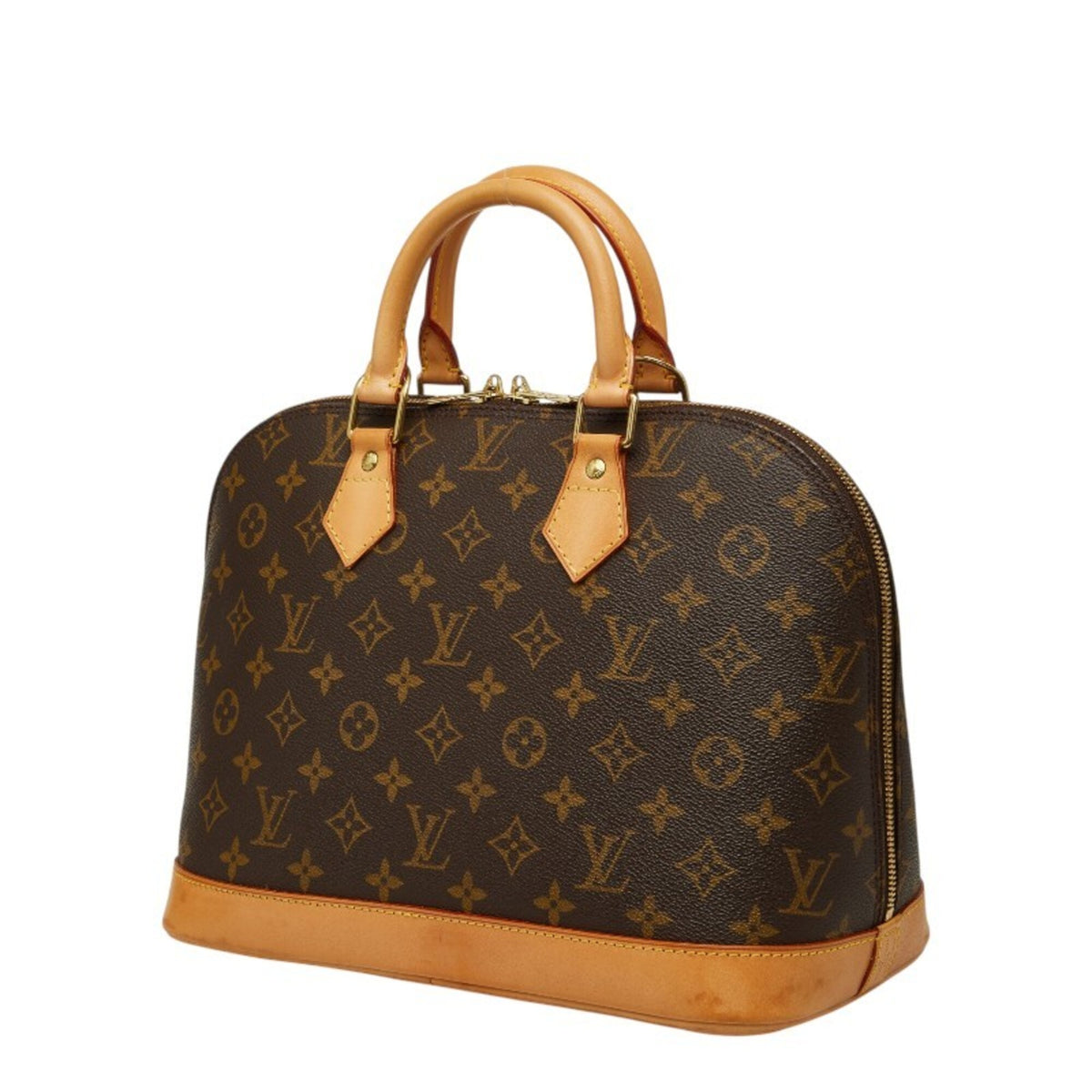 Louis Vuitton Brown Pvc Leather Handbag (Pre-Owned)