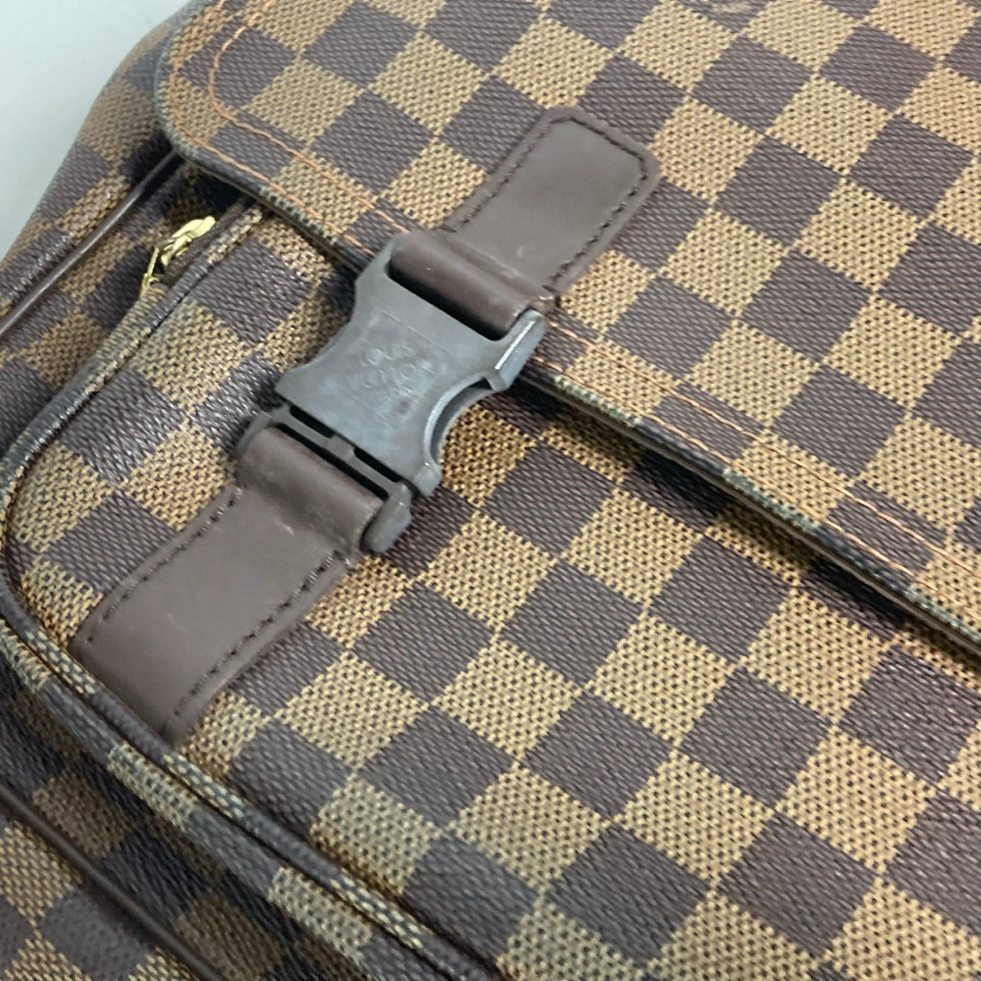 Louis Vuitton Brown Ebene Damier Canvas Messenger Bag Shoulder Bag (Pre-Owned)