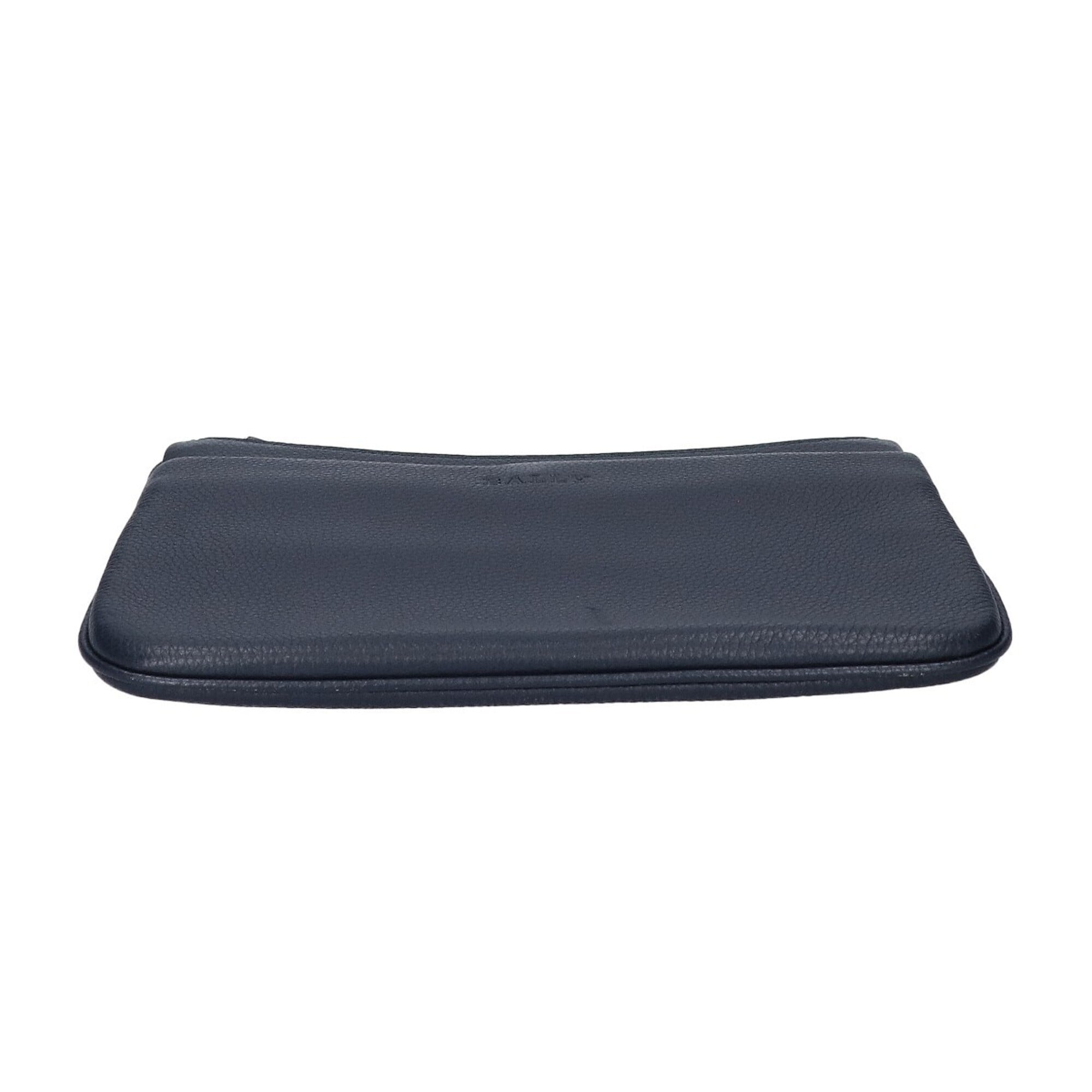Bally Dark Navy Leather Clutch Bag (Pre-Owned)