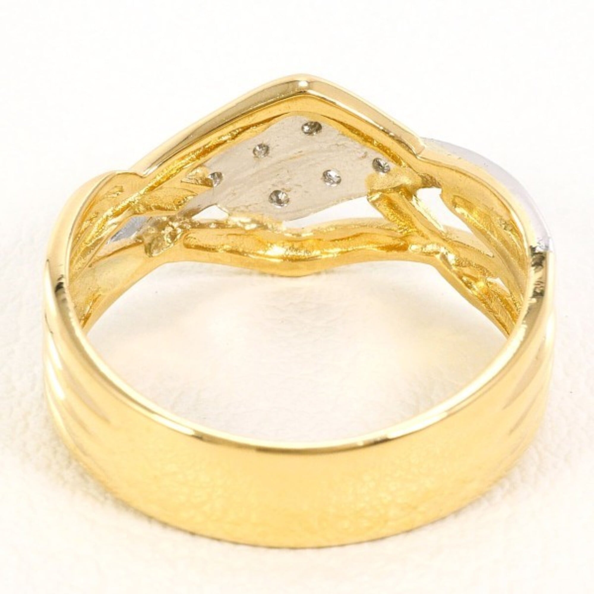 Unbranded Platinum Yellow Gold Yellow Gold (18K) Platinum 900 Band Ring (Pre-Owned)