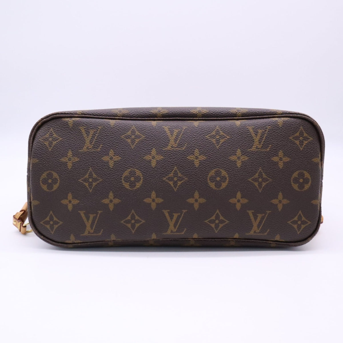 Louis Vuitton Monogram Beige Brown Coated Canvas Leather Handbag (Pre-Owned)