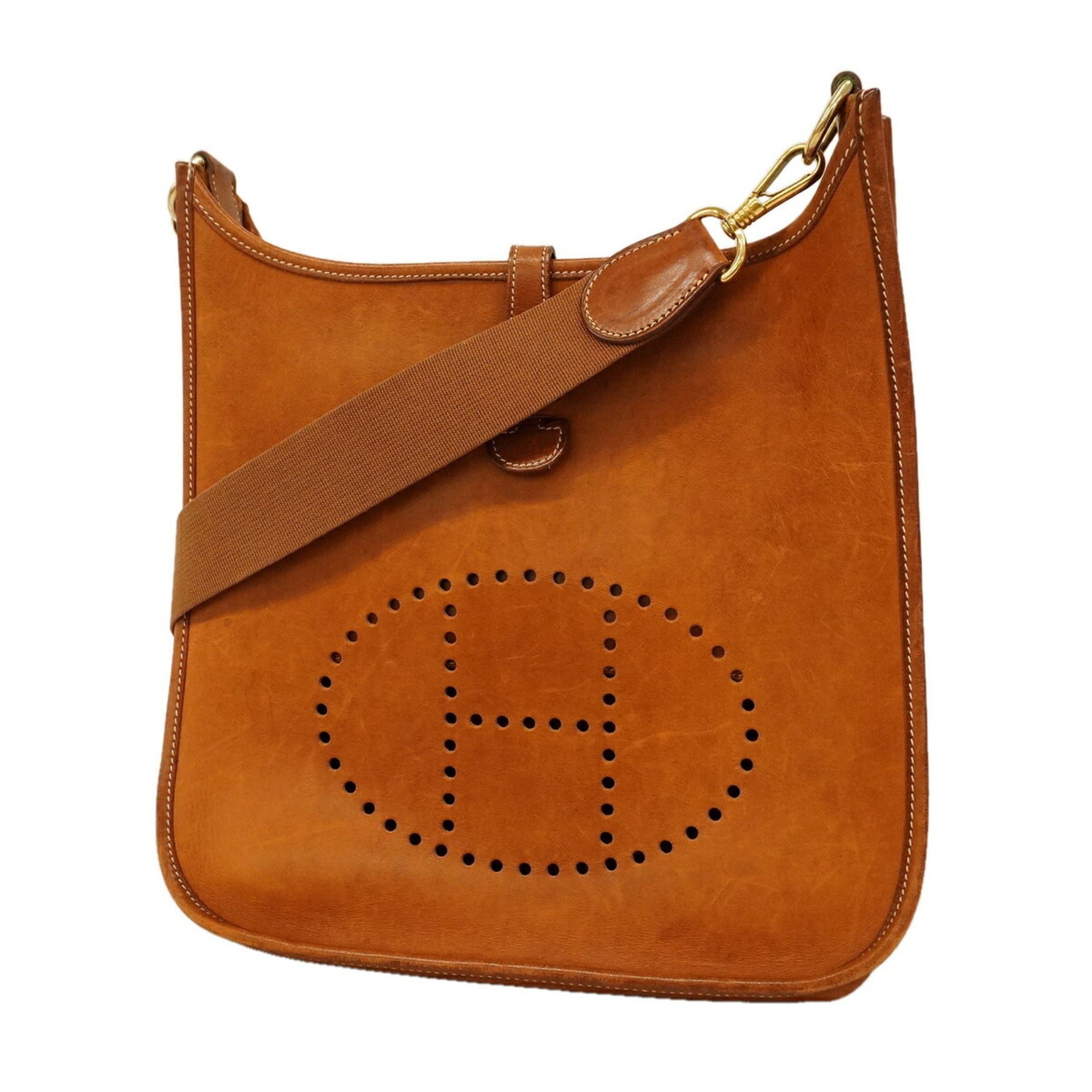 Hermes Fauve Barenia Leather Shoulder Bag (Pre-Owned)