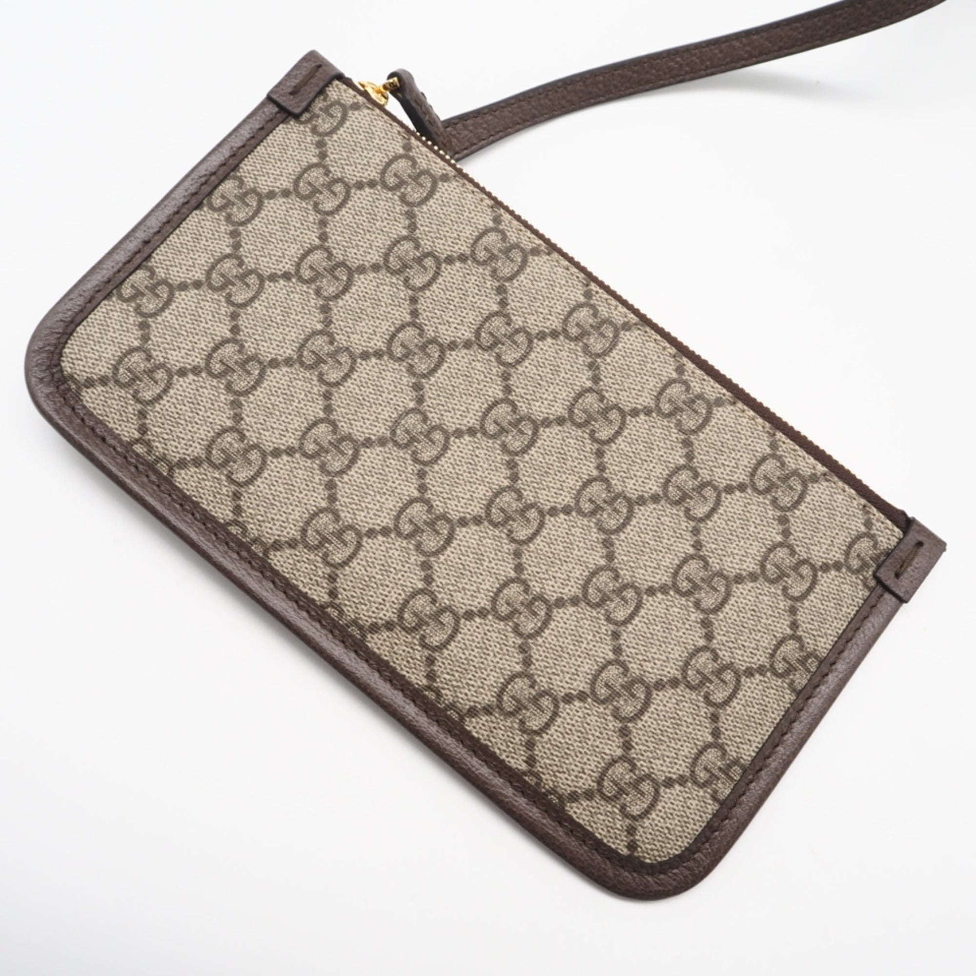 Gucci Ophidia Beige Brown Coated Canvas Handbag Tote Bag (Pre-Owned)