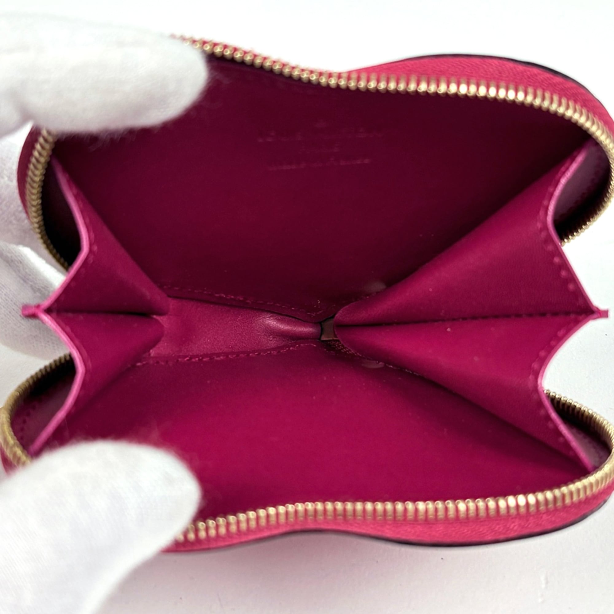 Louis Vuitton Monogram Vernis Indian Rose Monogram Vernis Coin Purse/Coin Case (Pre-Owned)