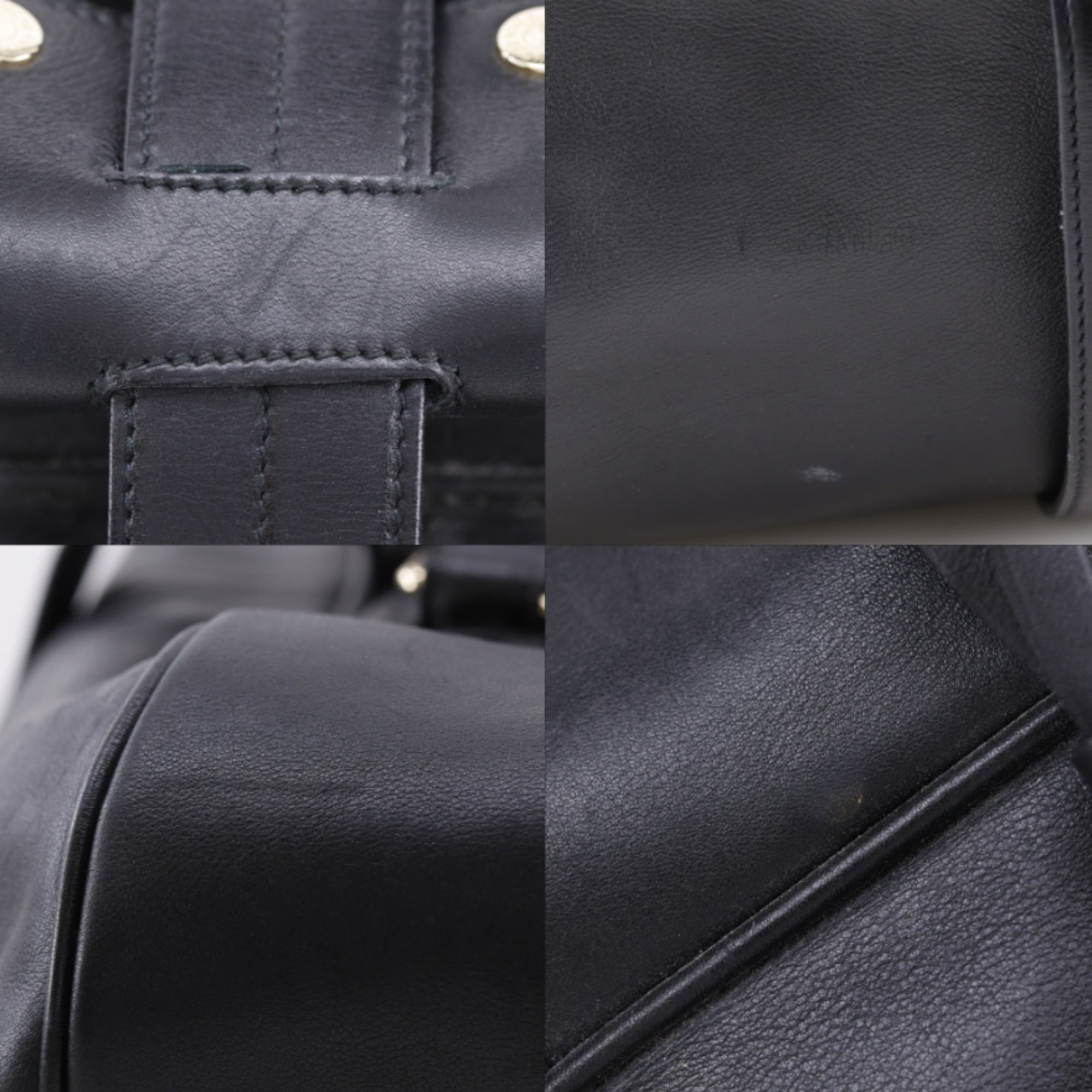 Yves Saint Laurent Black Leather Boston Bag (Pre-Owned)