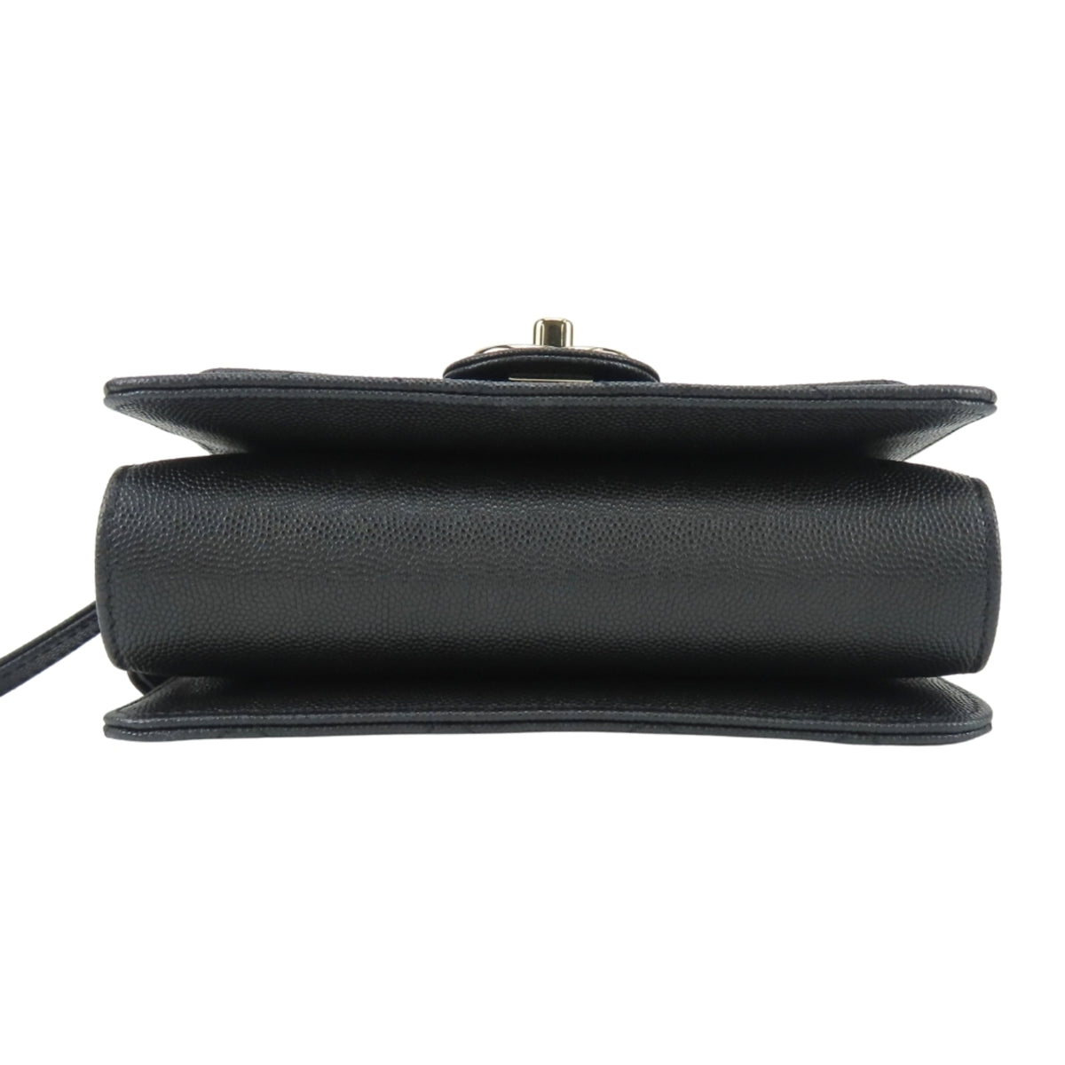 Chanel Black Grained Calfskin Shoulder Bag (Pre-Owned)