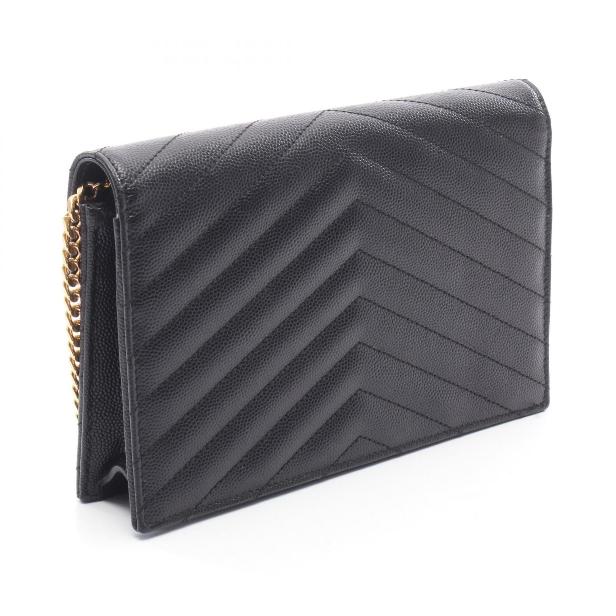 Yves Saint Laurent Black Leather Handbag Shoulder Bag (Pre-Owned)