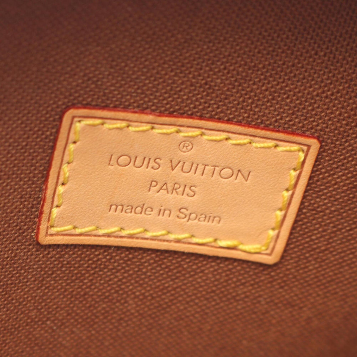 Louis Vuitton Brown Coated Canvas Leather Fanny Pack Handbag (Pre-Owned)