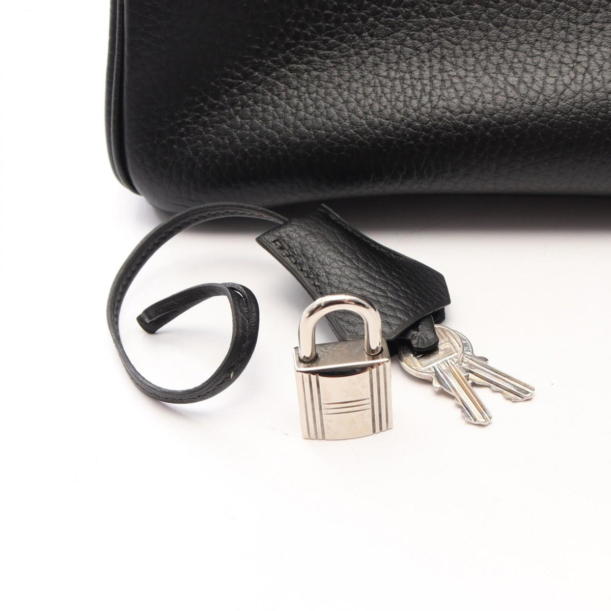 Hermes Black Ardennes Leather Leather Handbag (Pre-Owned)