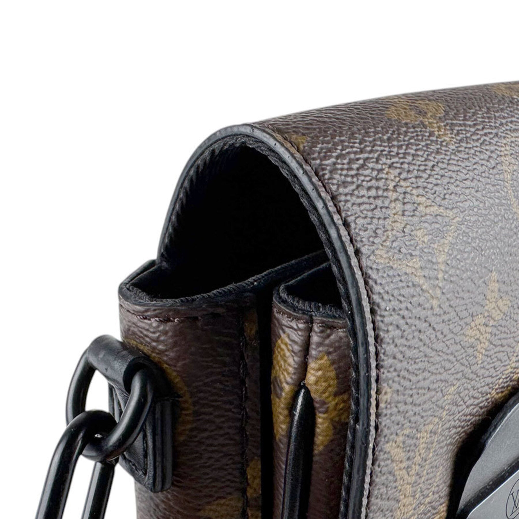 Louis Vuitton Black Brown Monogram Macassar Monogram Shoulder Bag (Pre-Owned)