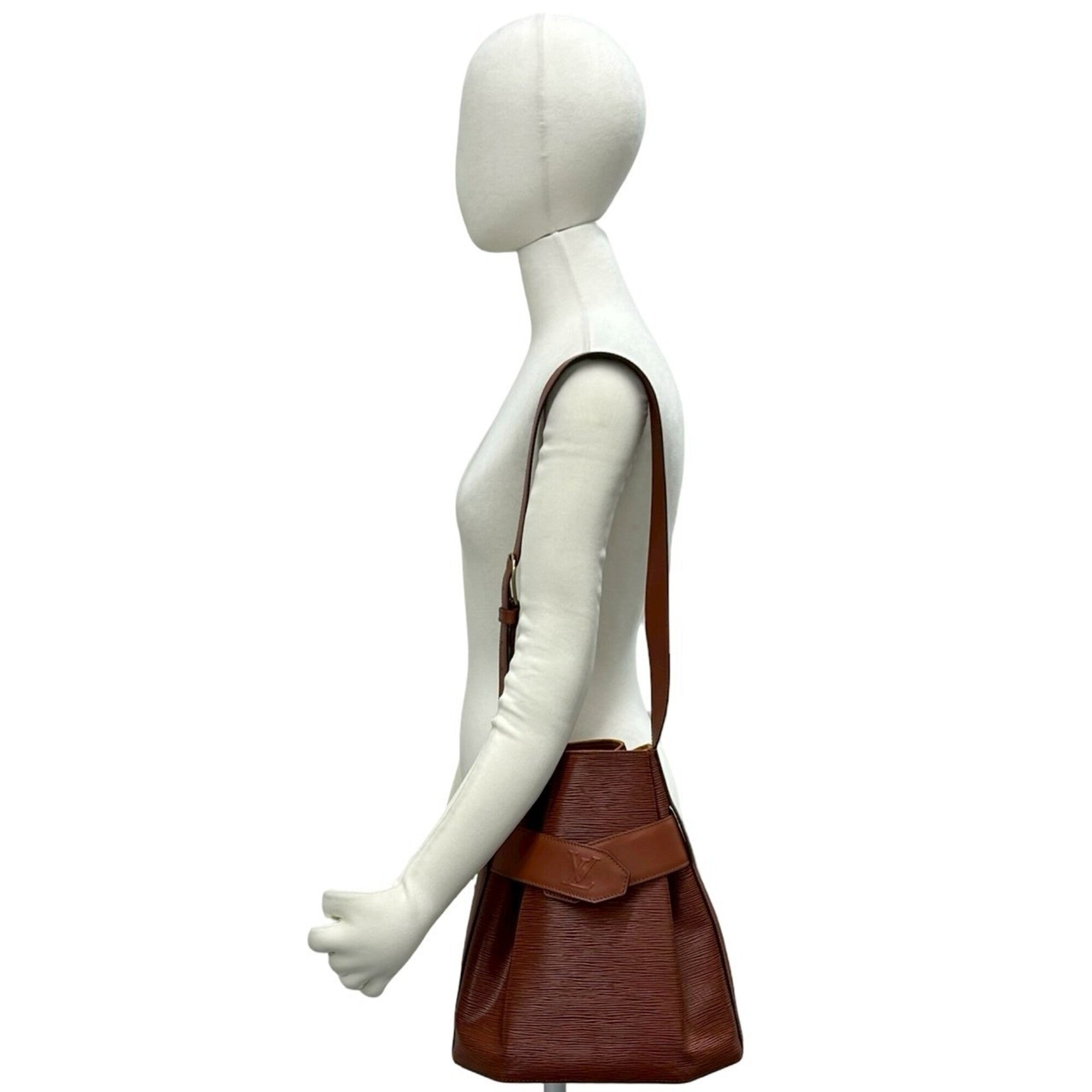 Louis Vuitton Brown Leather Shoulder Bag (Pre-Owned)