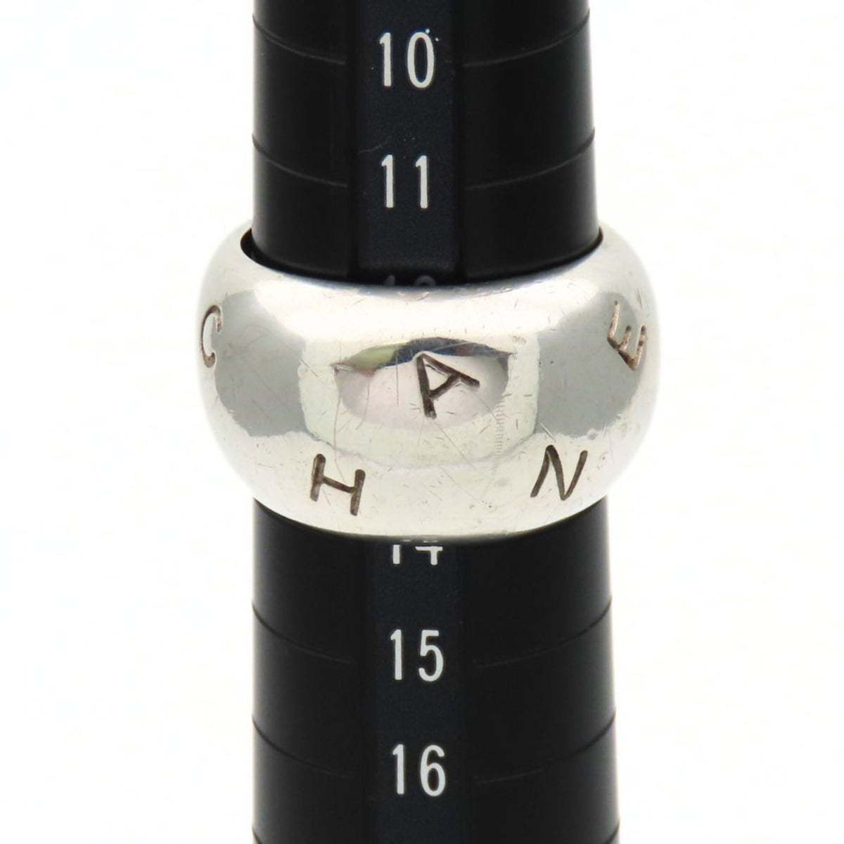 Chanel Silver Silver 925 Band Ring (Pre-Owned)