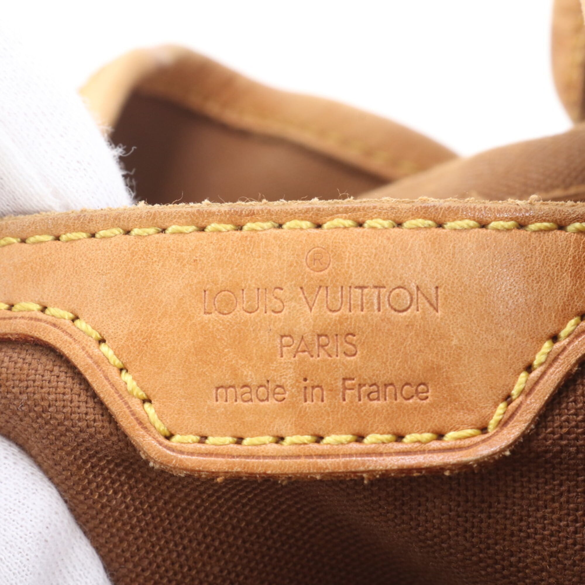 Louis Vuitton Brown Monogram Leather Coated Canvas Backpack Handbag Shoulder Bag (Pre-Owned)